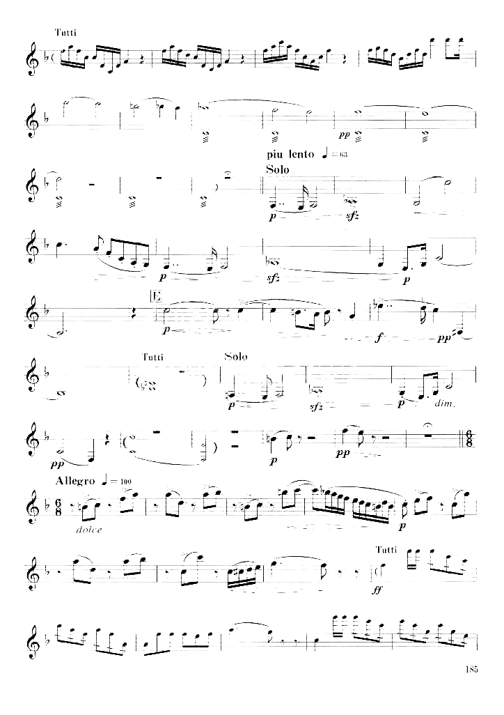 [德]韦柏单簧管小协奏曲简谱1