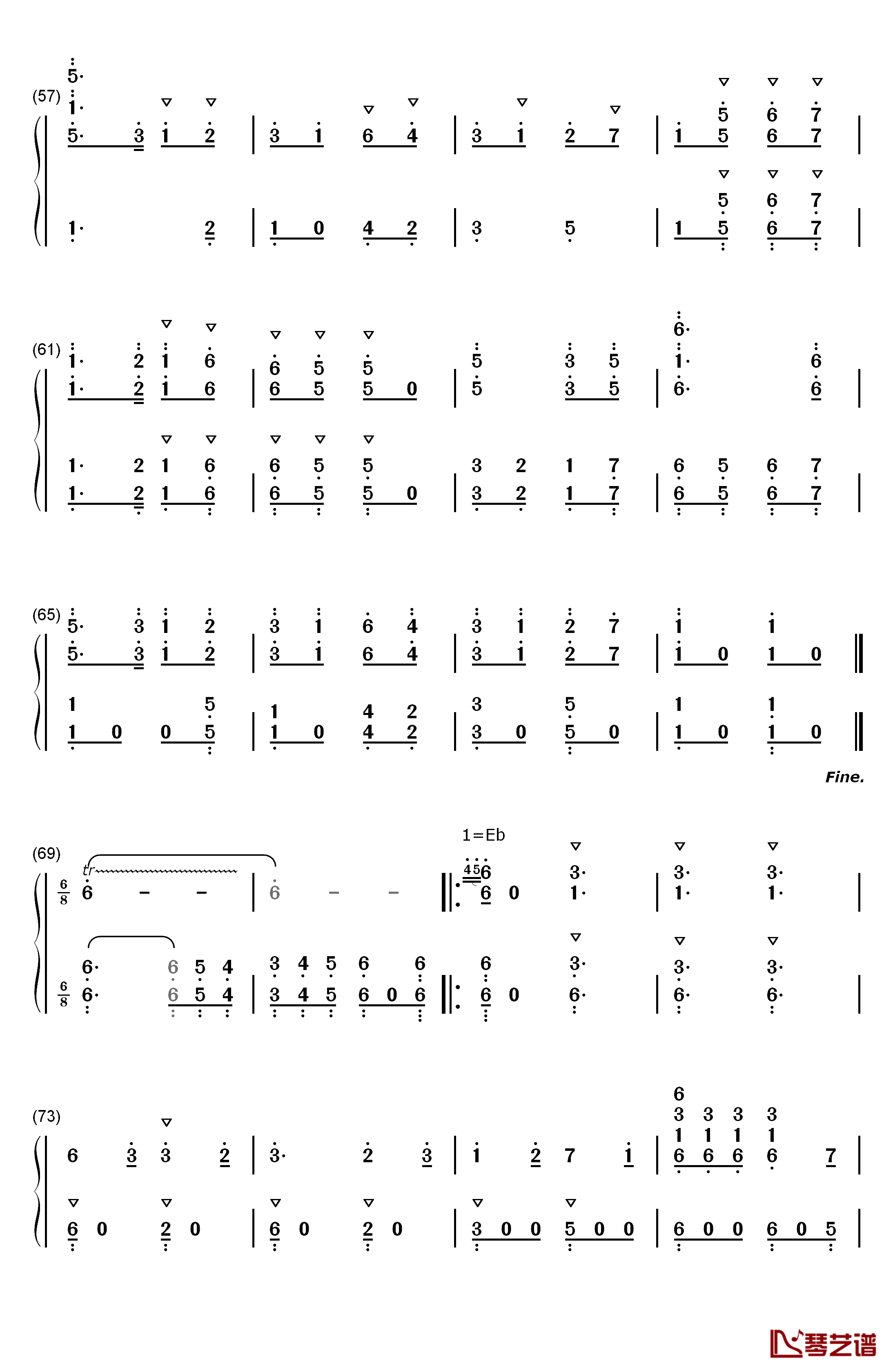 英国民歌组曲钢琴简谱-数字双手-沃恩·威廉斯4