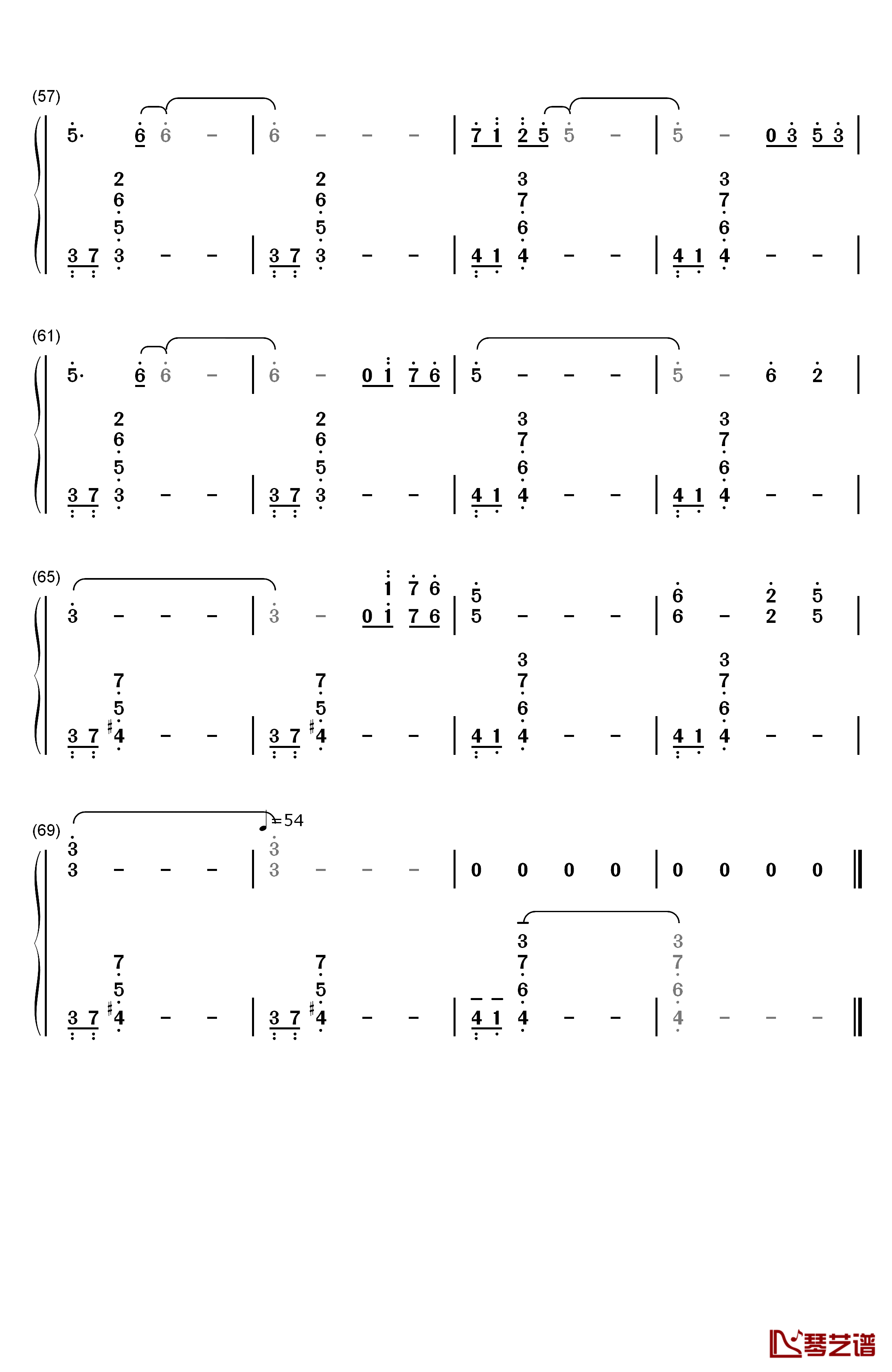 Lady of Spring钢琴简谱-数字双手-久石让4