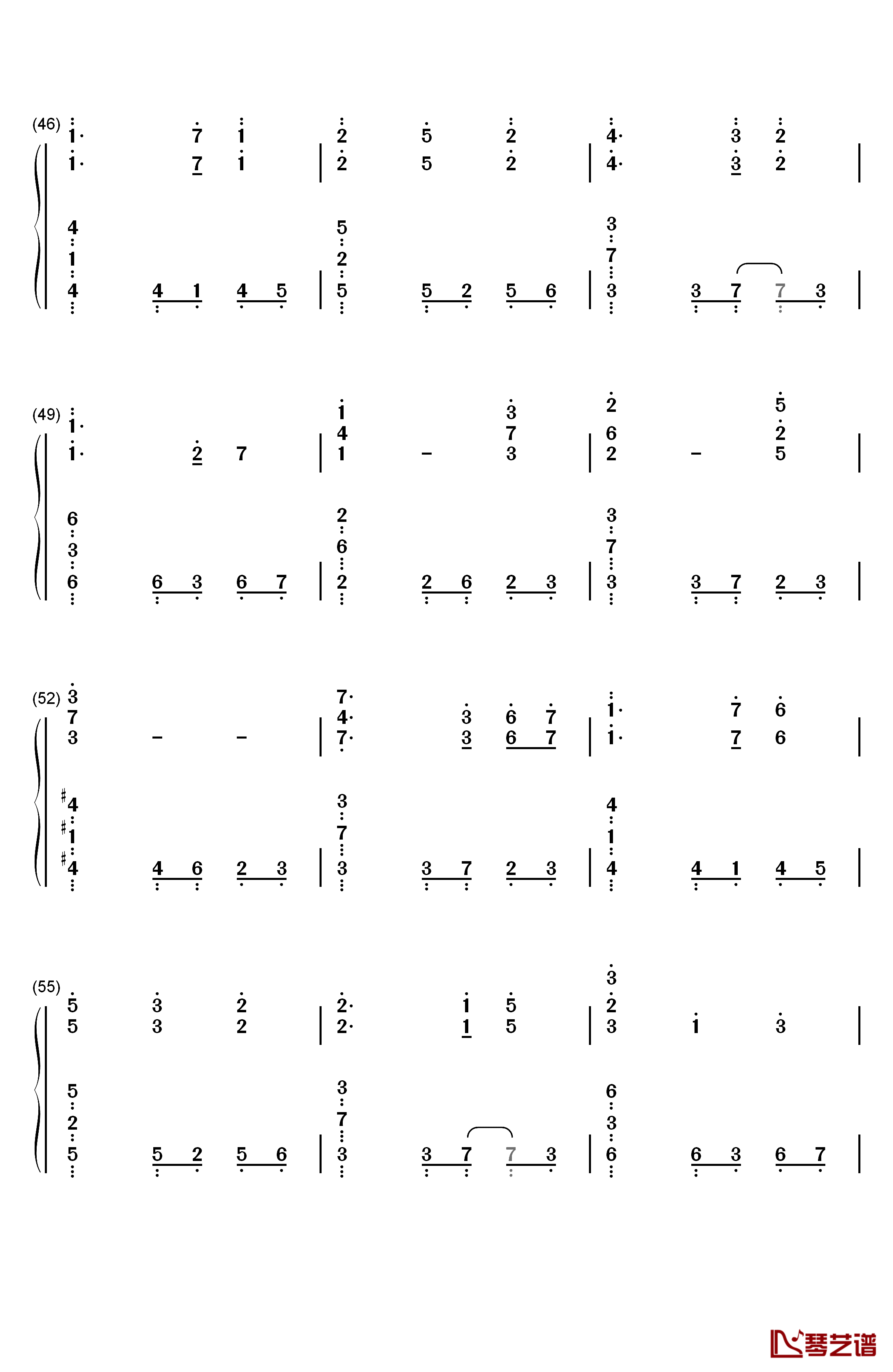 イザベラの唄钢琴简谱-数字双手-小畑貴裕4