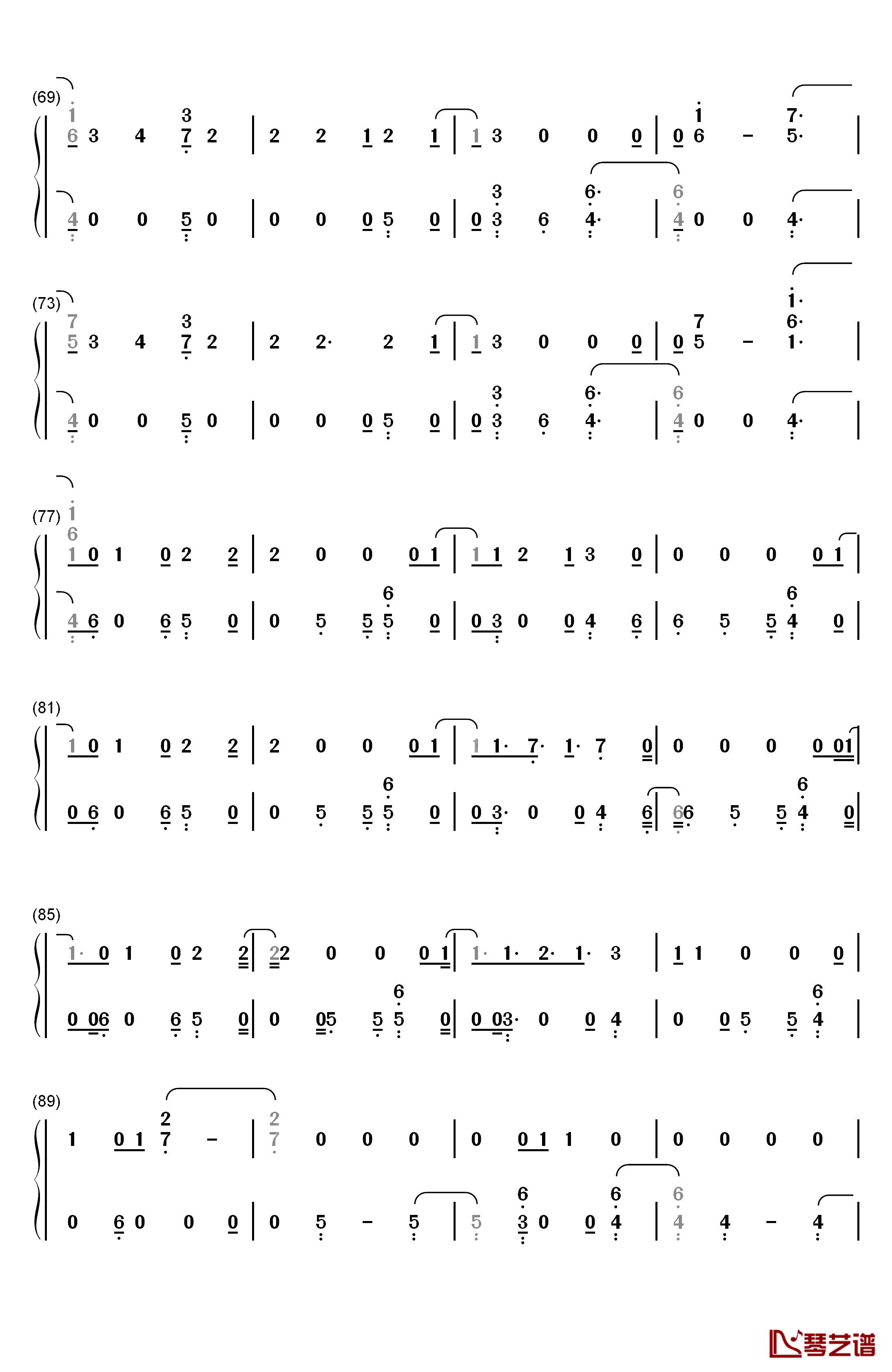 Kiss Me钢琴简谱-数字双手-MAGIC!4