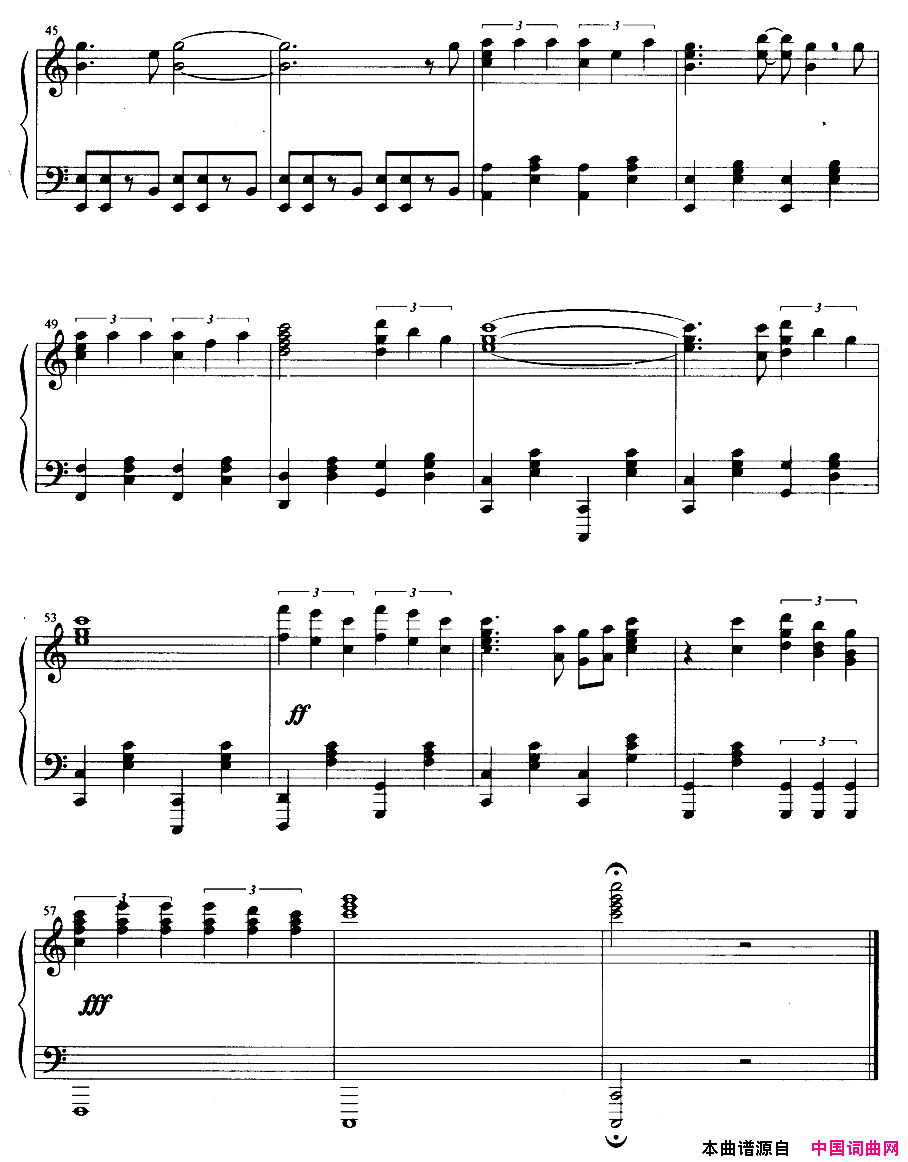 修女也疯狂美国同名电影主题曲简谱1