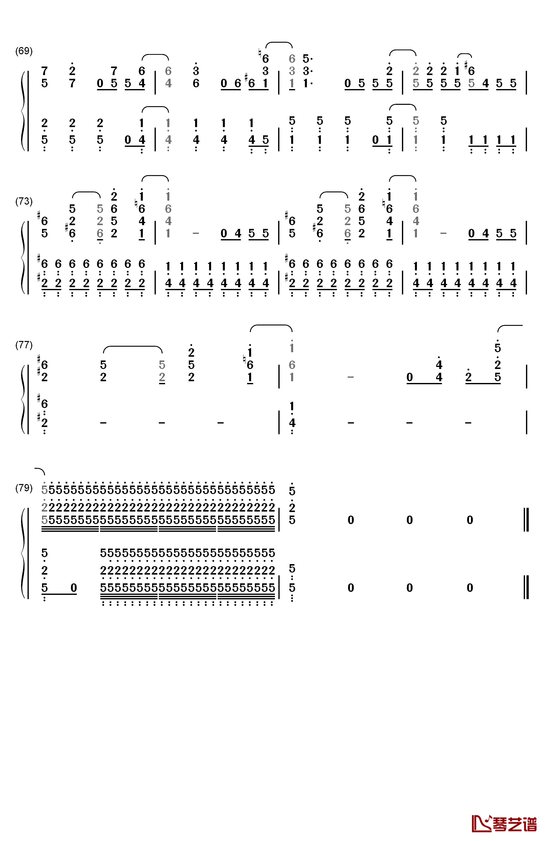 Get Back钢琴简谱-数字双手-Demi Lovato4