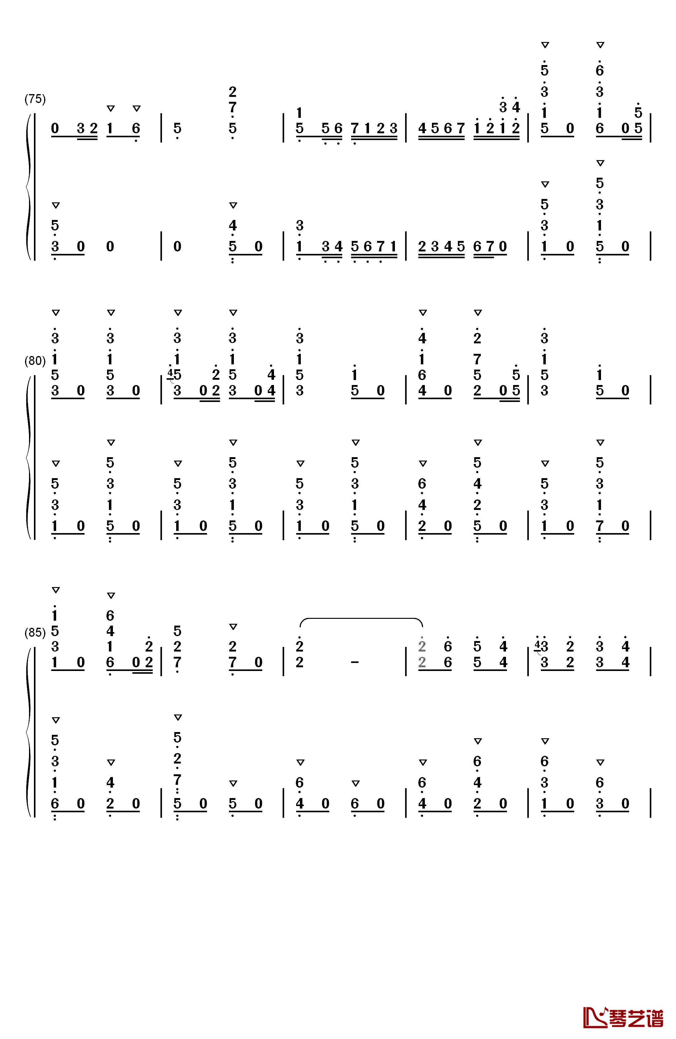 卡门序曲钢琴简谱-数字双手-比才5