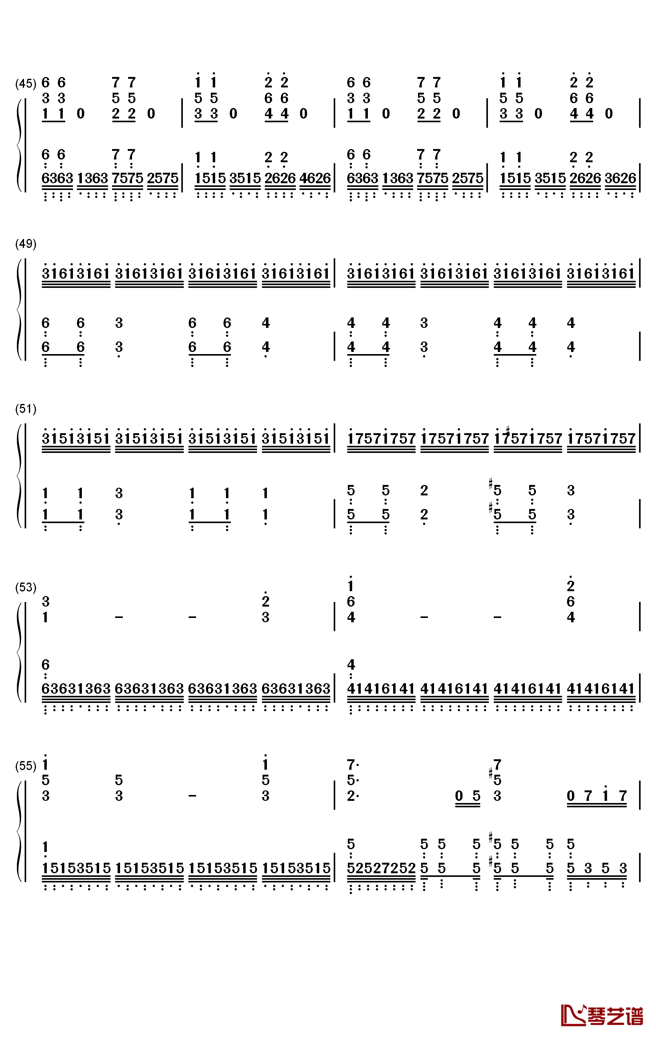 寂寞星球的玫瑰钢琴简谱-数字双手-邓紫棋3