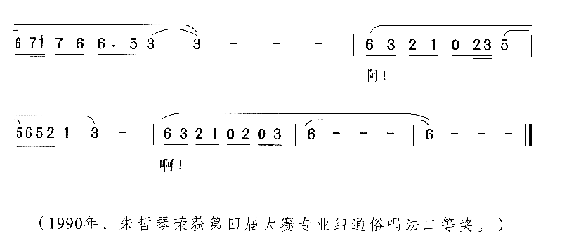 丹顶鹤的故事简谱-朱哲琴演唱1