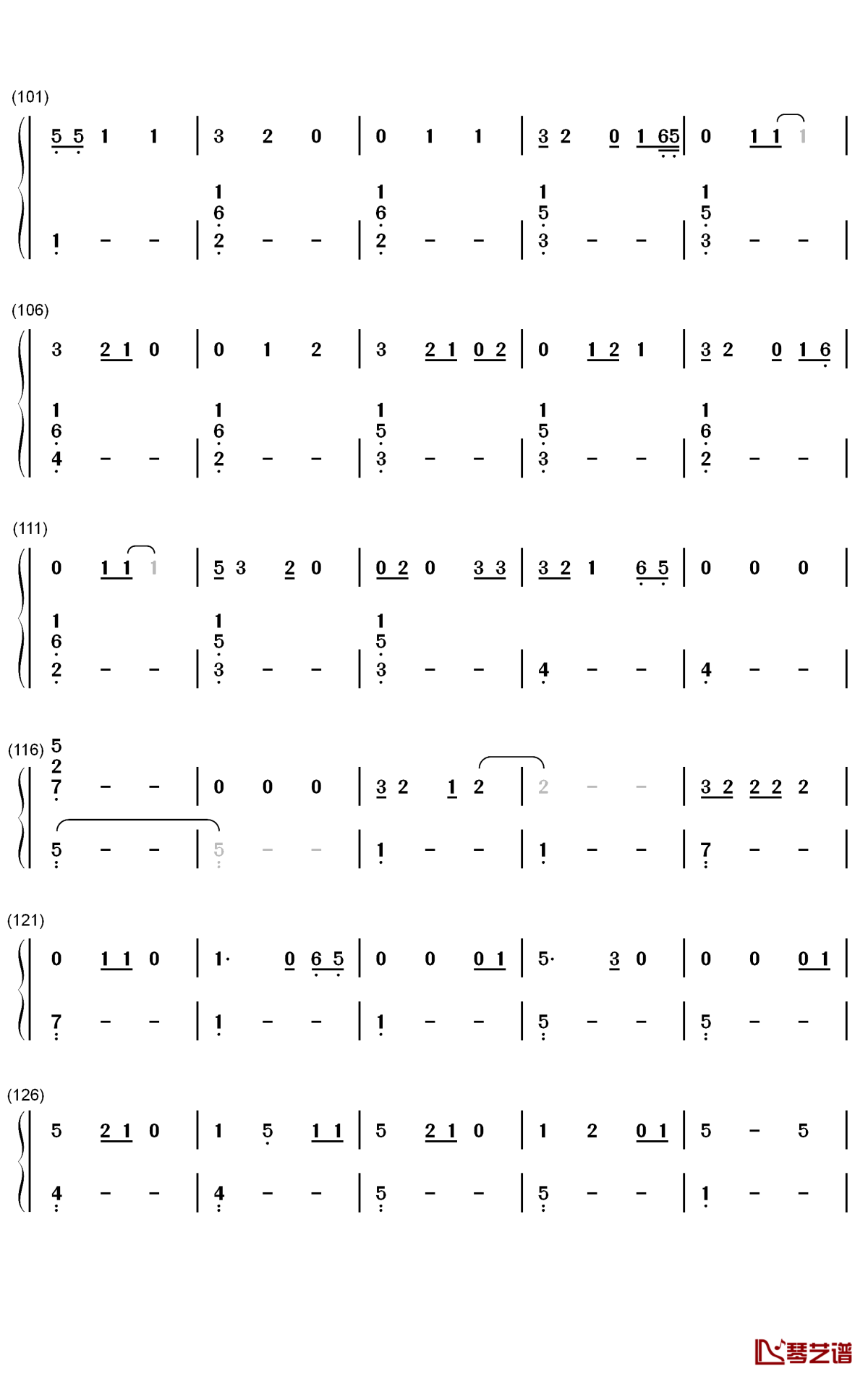 Beautiful Crazy钢琴简谱-数字双手-Luke Combs4