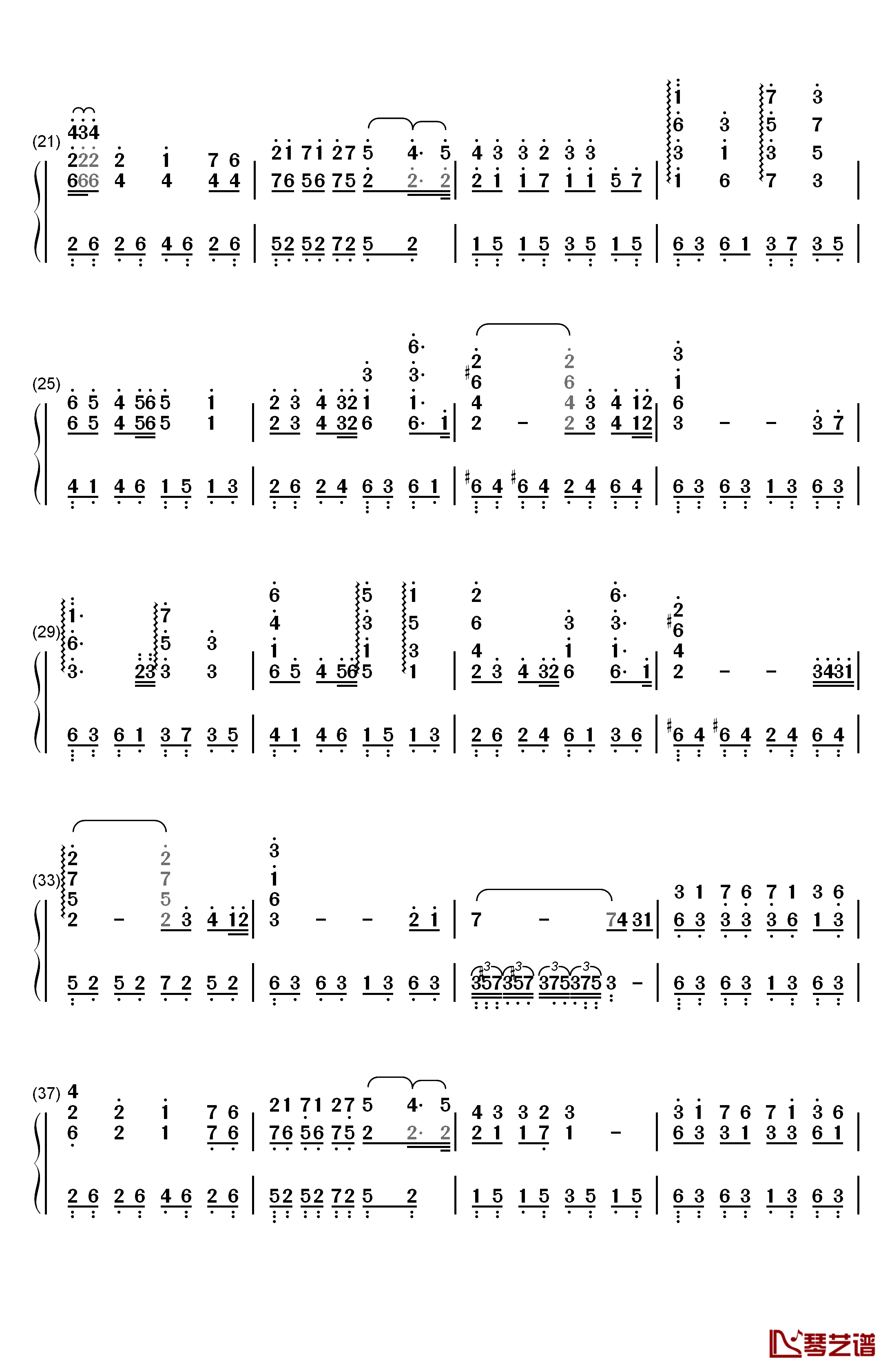 Adagio in C Minor钢琴简谱-数字双手-雅尼2