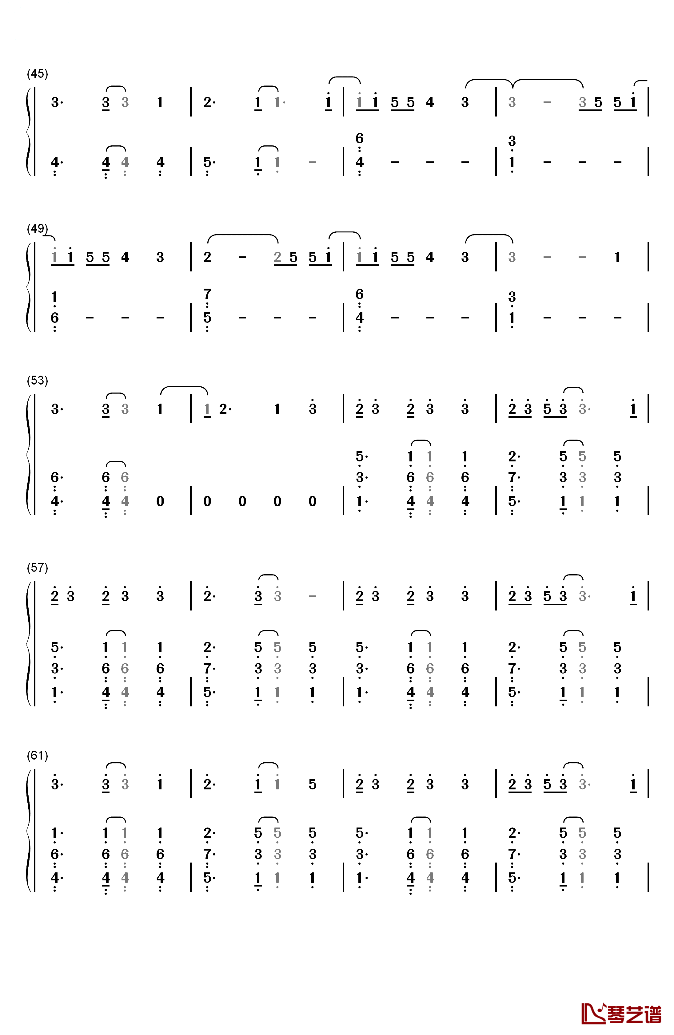 One Thing钢琴简谱-数字双手-One Direction3