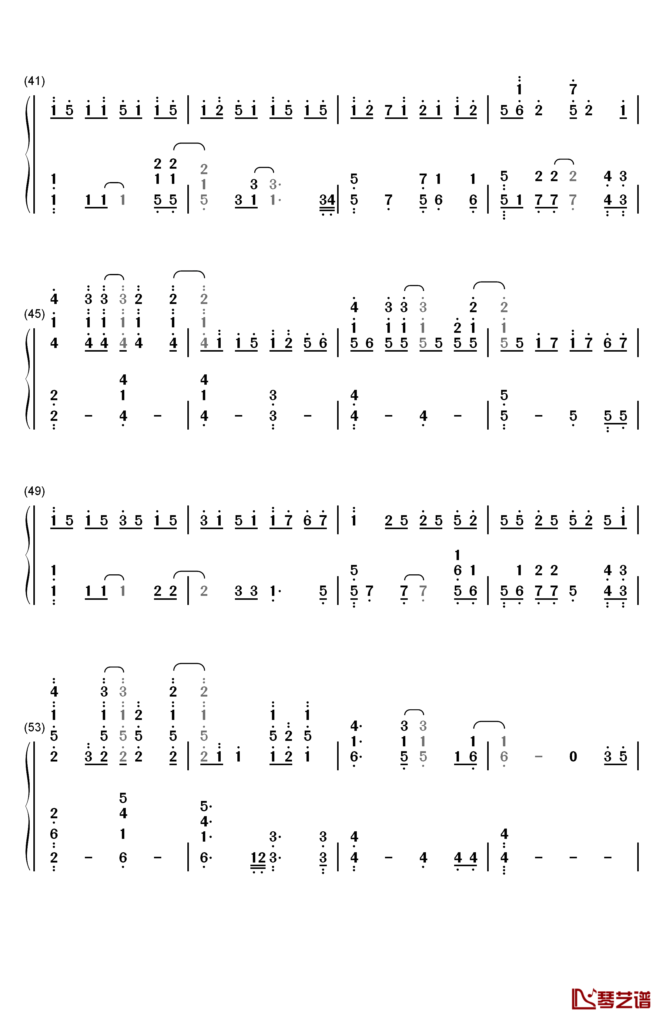 A Million Dreams钢琴简谱-数字双手-Pasek and Paul3