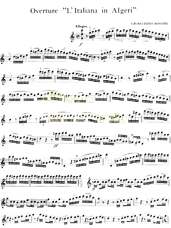 Overture“L’ItalianainAlgeri”简谱1