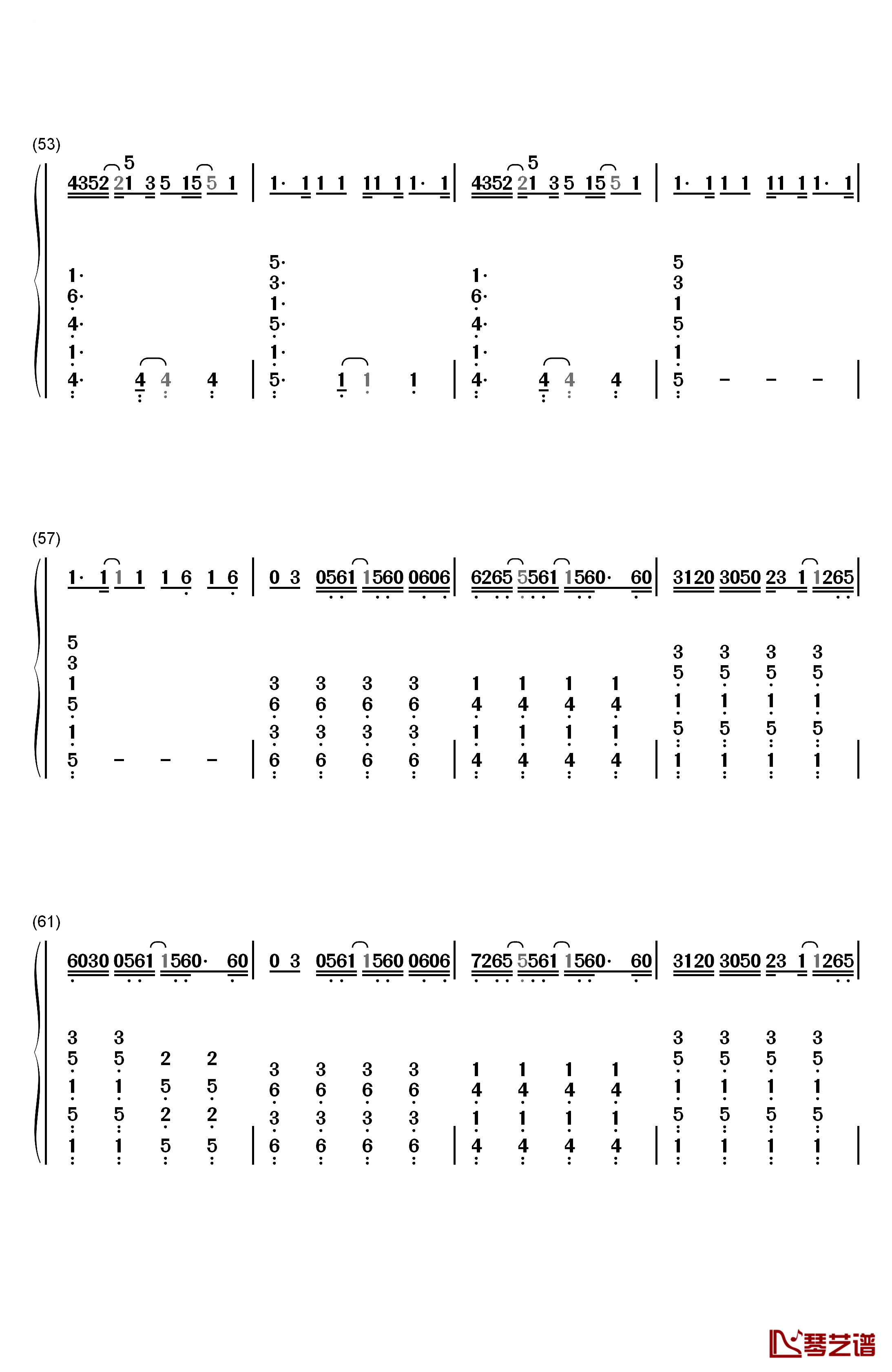 Seve钢琴简谱-数字双手-Tez Cadey5