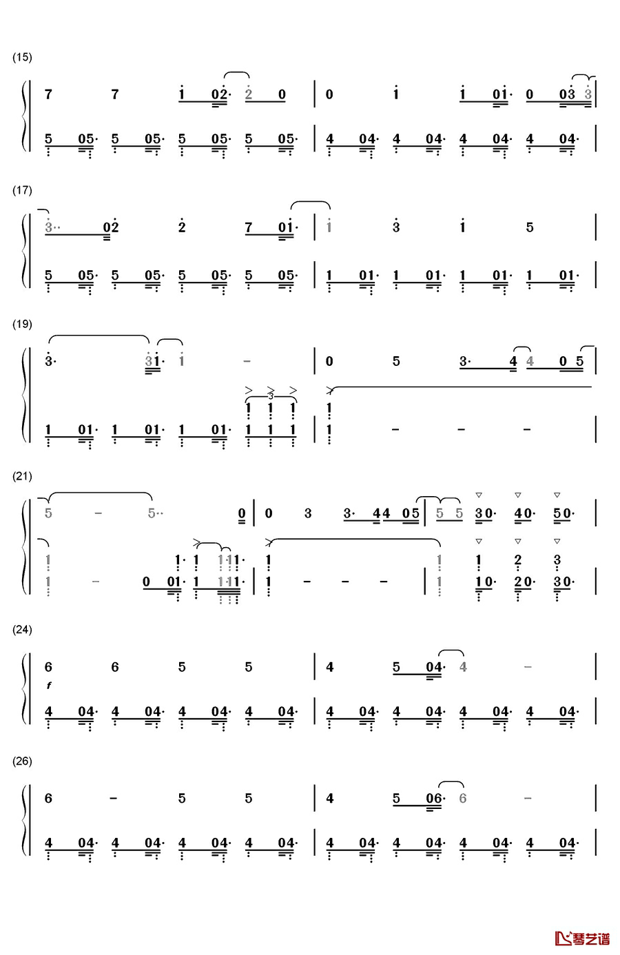 恋をしようよ钢琴简谱-数字双手-Pico2