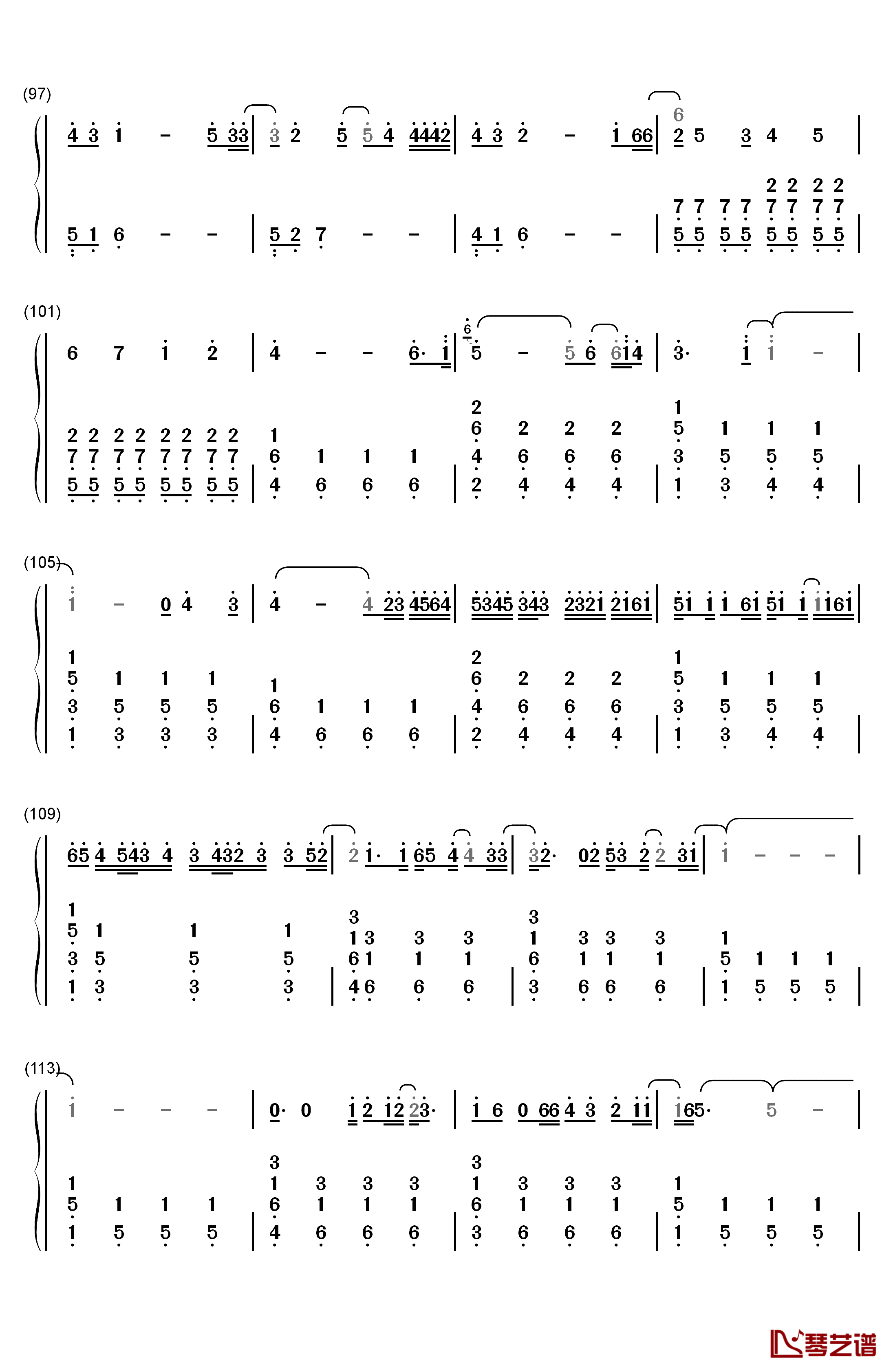 November Rain钢琴简谱-数字双手-Guns N' Roses6