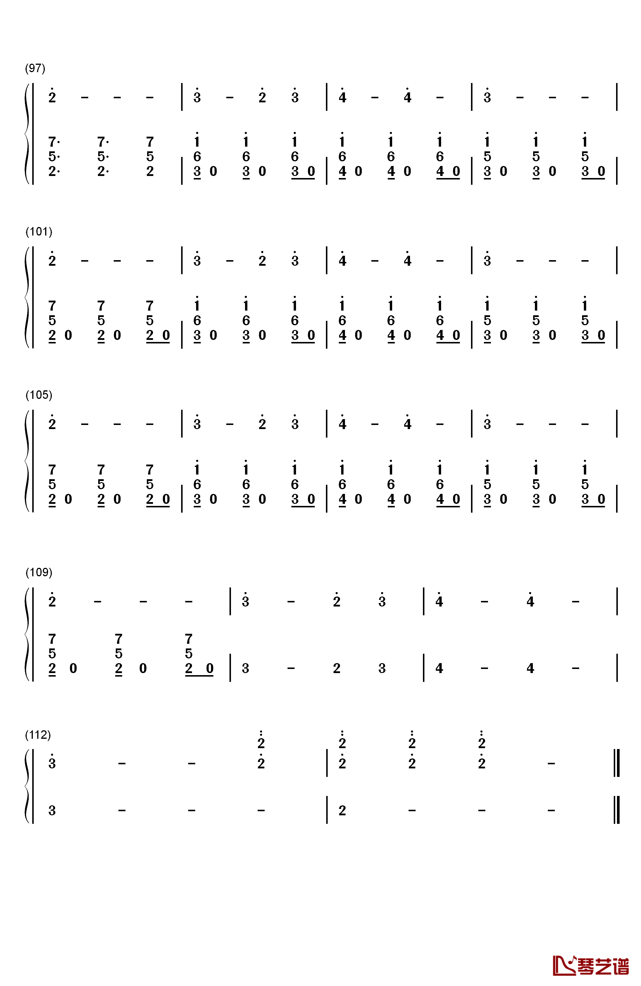 Cheap Thrills钢琴简谱-数字双手-Sia6