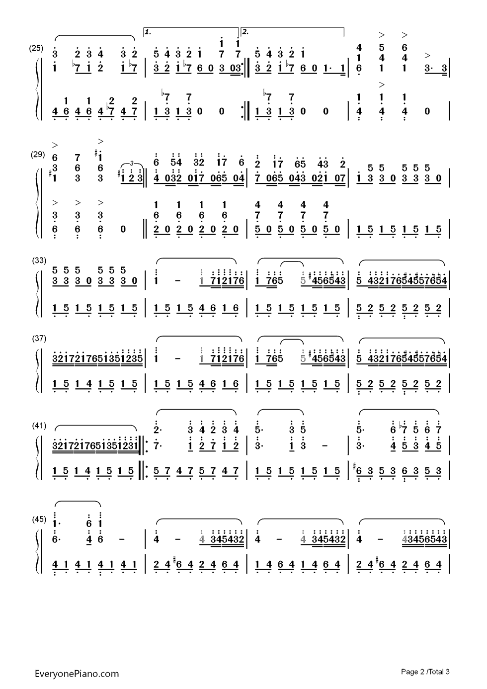 西班牙舞曲钢琴简谱-数字双手-肖斯塔科维奇2