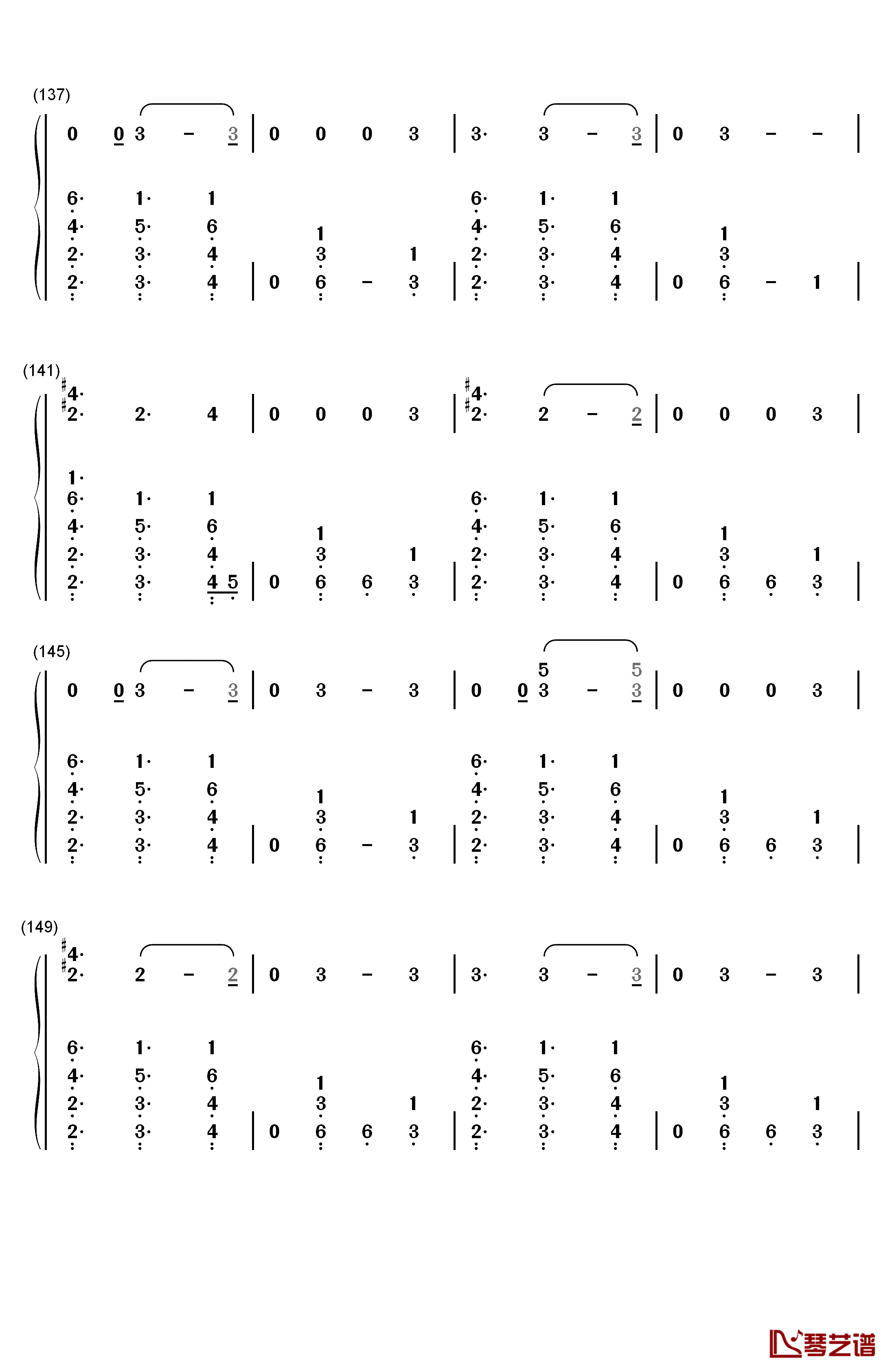 Joan of Arc钢琴简谱-数字双手-Little Mix8