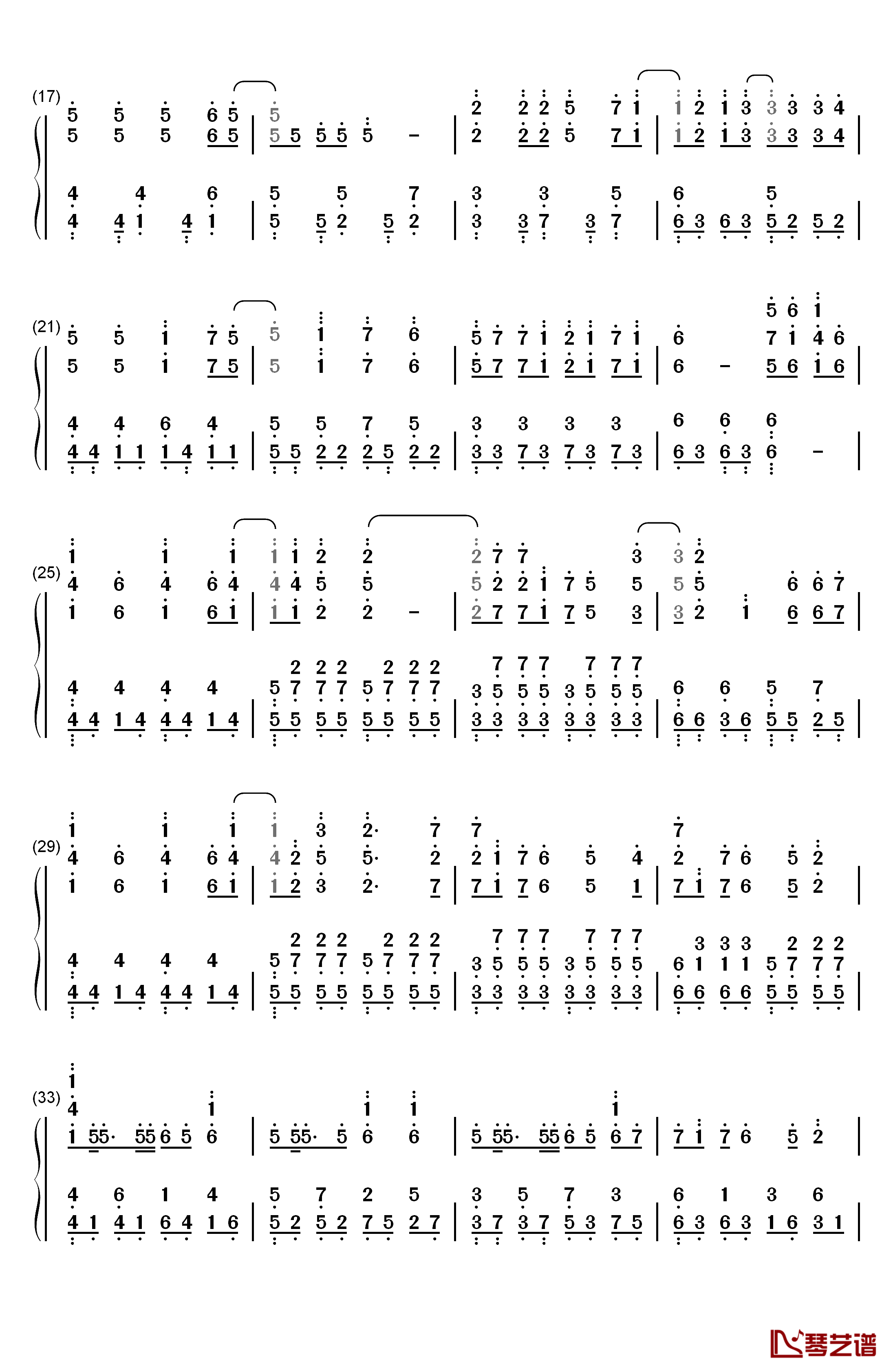 Masayume Chasing钢琴简谱-数字双手-BoA  宝儿2