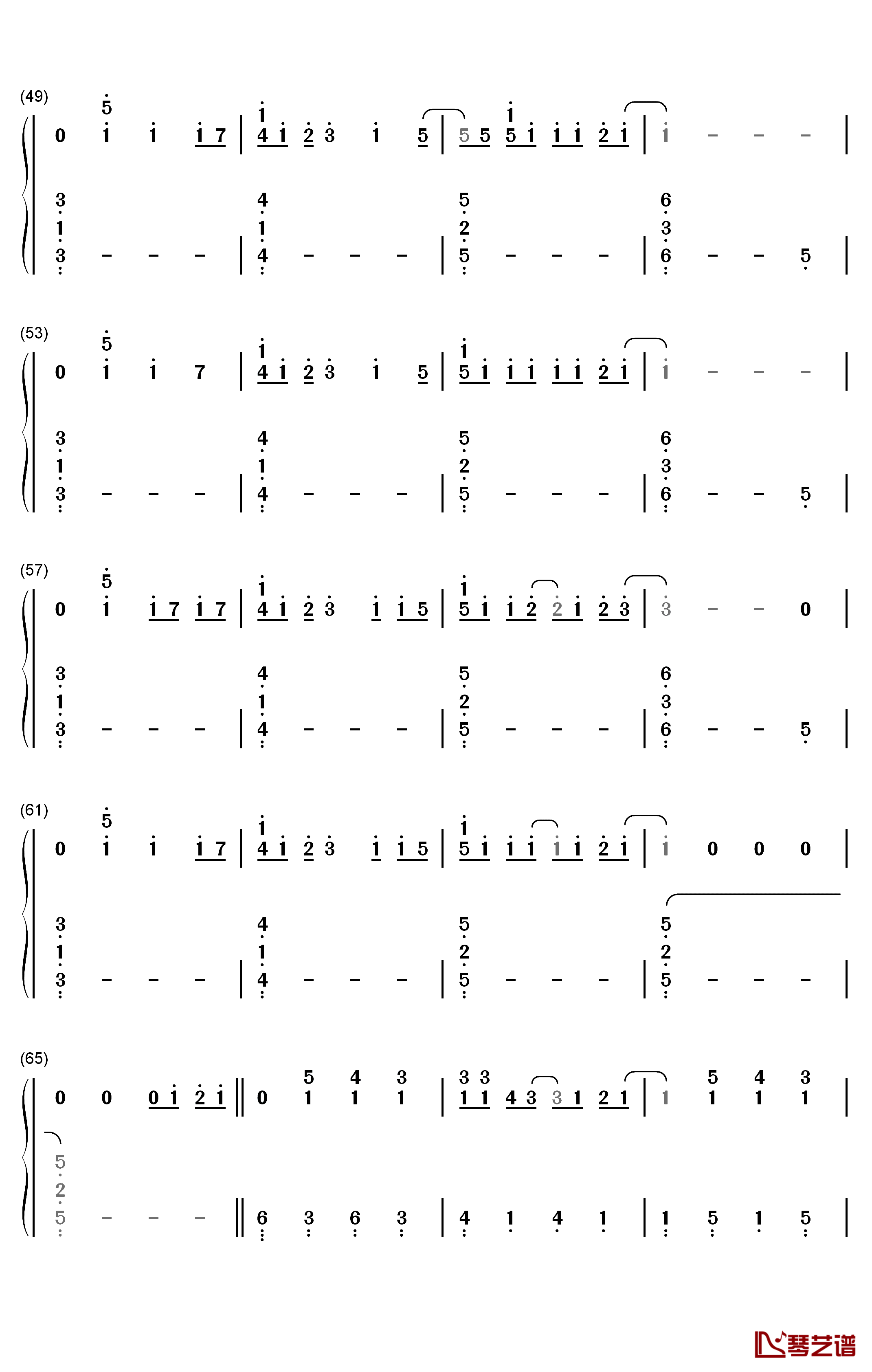 グランドエスケープ钢琴简谱-数字双手-Radwimps3