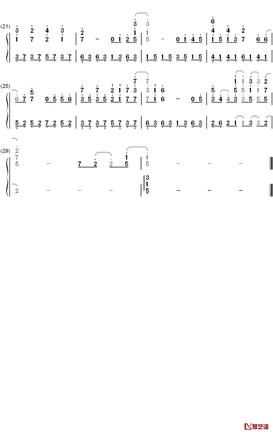 きみにとどけ钢琴简谱-数字双手-谷泽智文2