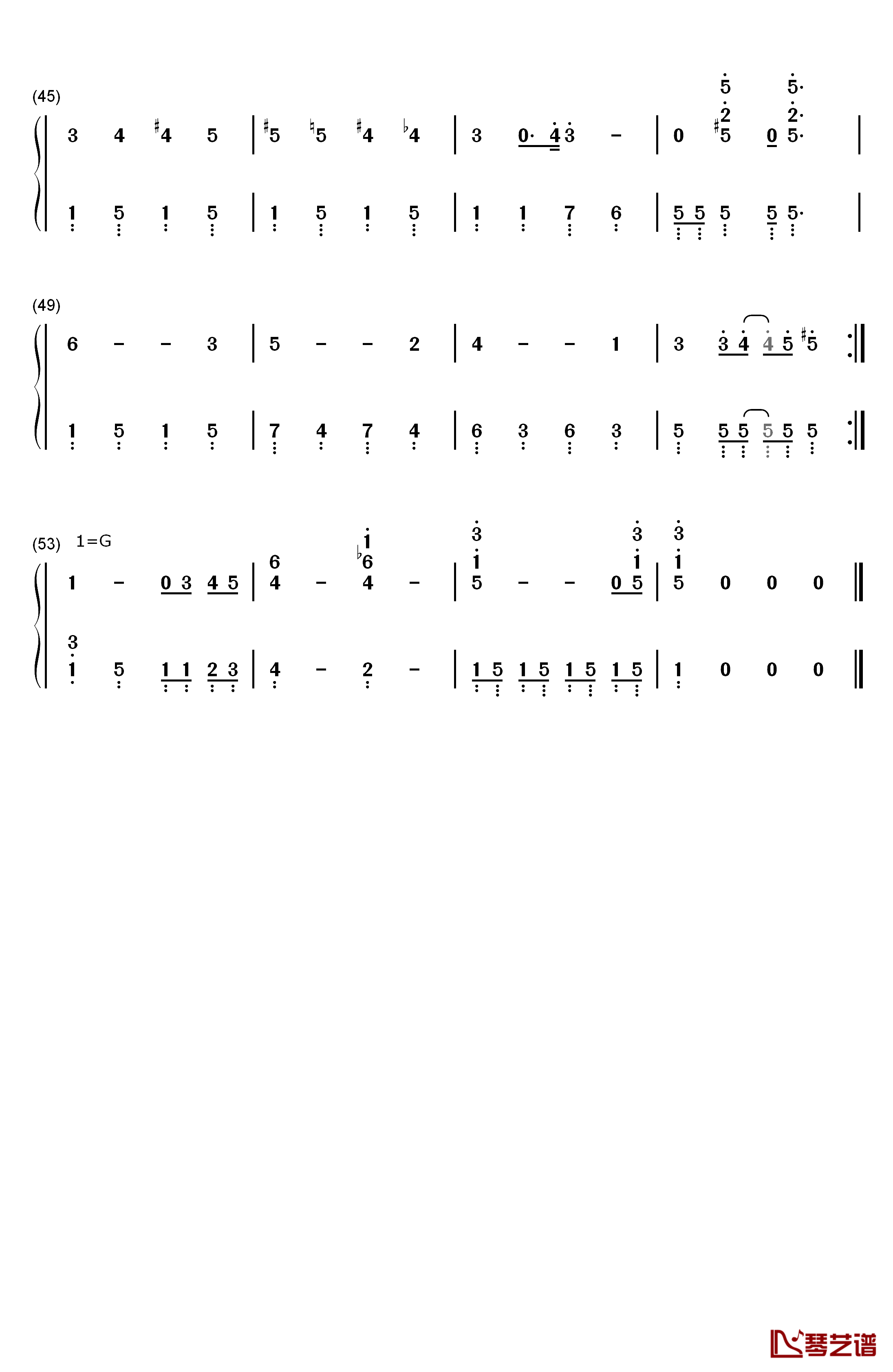 泰罗奥特曼钢琴简谱-数字双手-武村太郎3