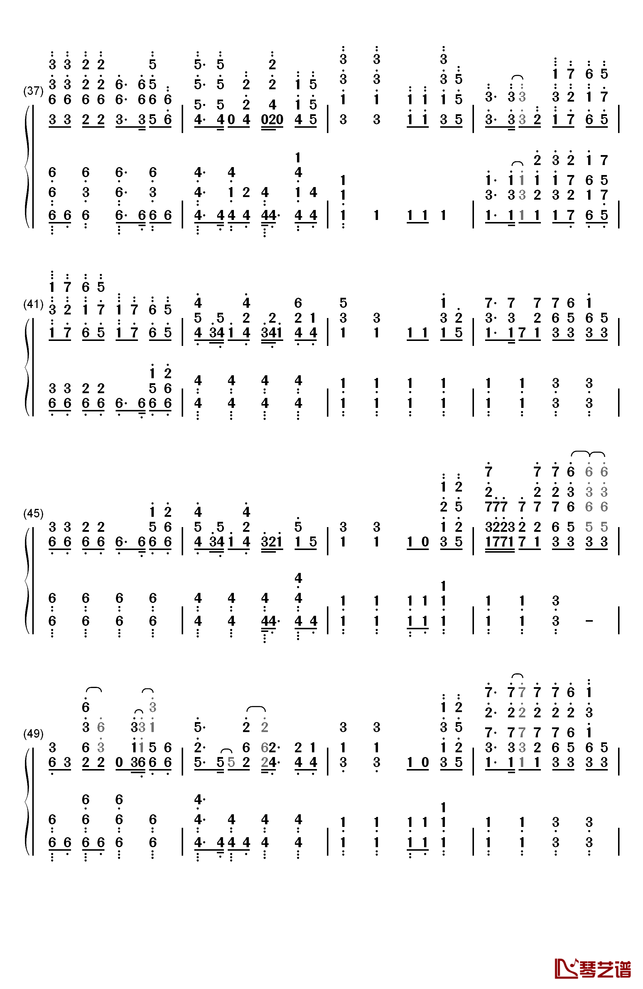 Nevada钢琴简谱-数字双手-Vicetone3