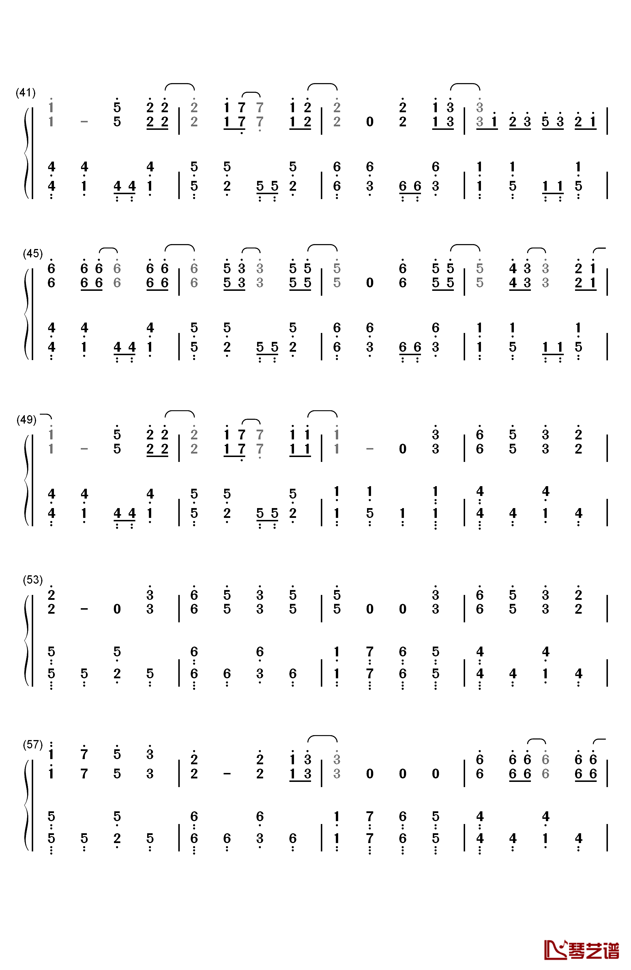 Sacrifice钢琴简谱-数字双手-鹭巣诗郎3