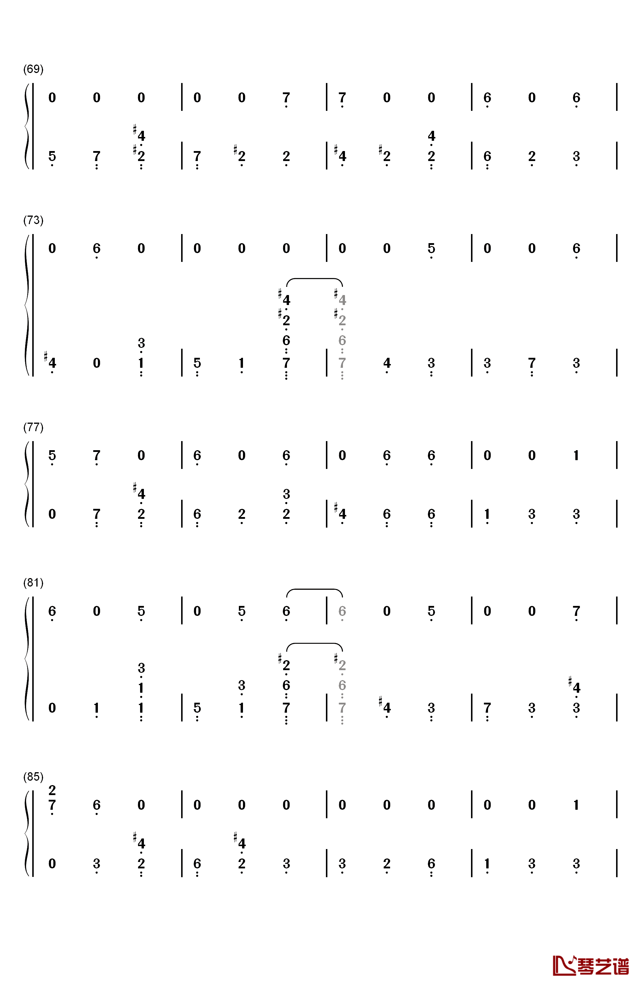 Fall In Line钢琴简谱-数字双手-Christina Aguilera Demi Lovato4