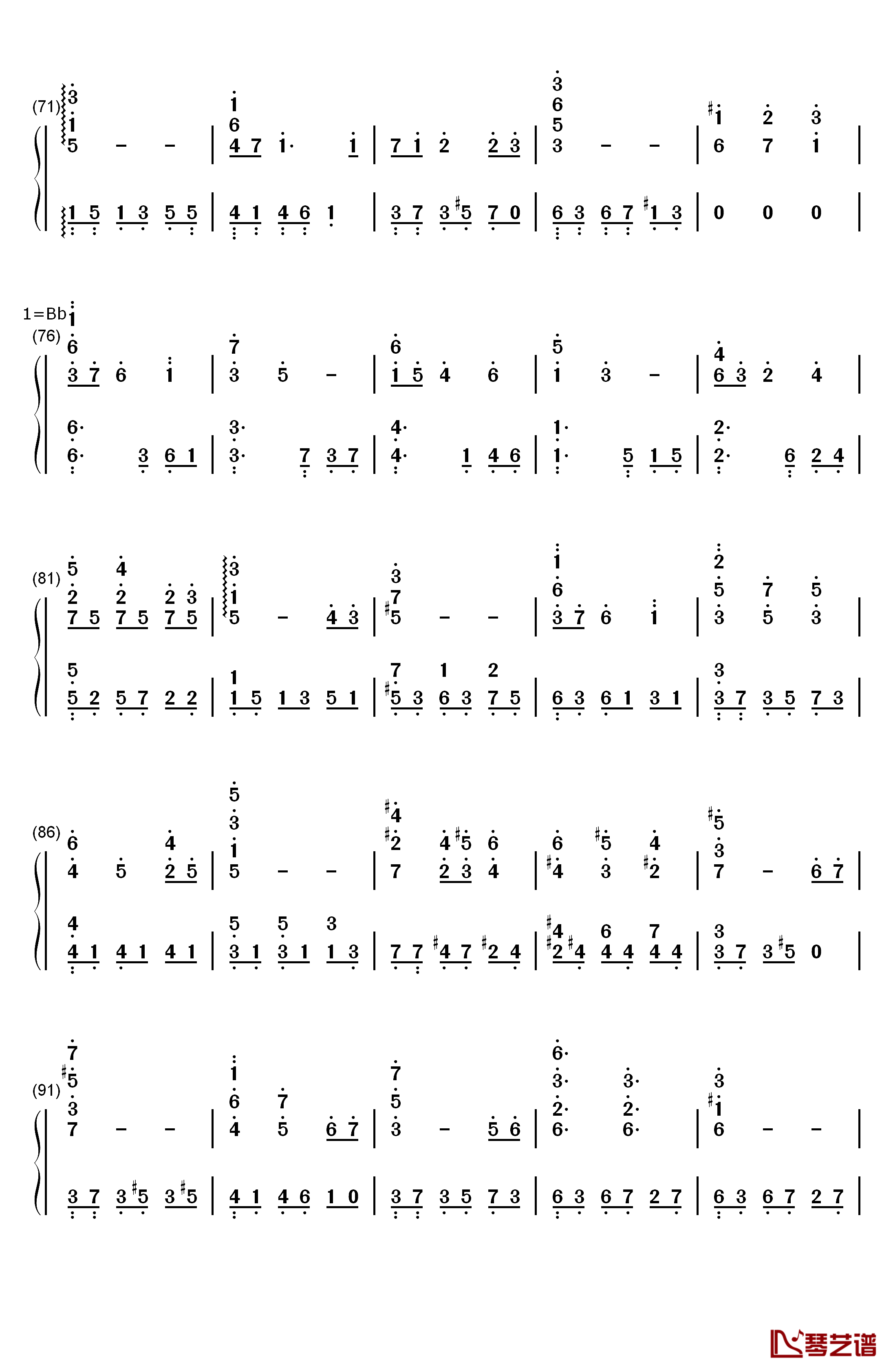 Everytime You Kissed Me钢琴简谱-数字双手-Emily Bindiger4