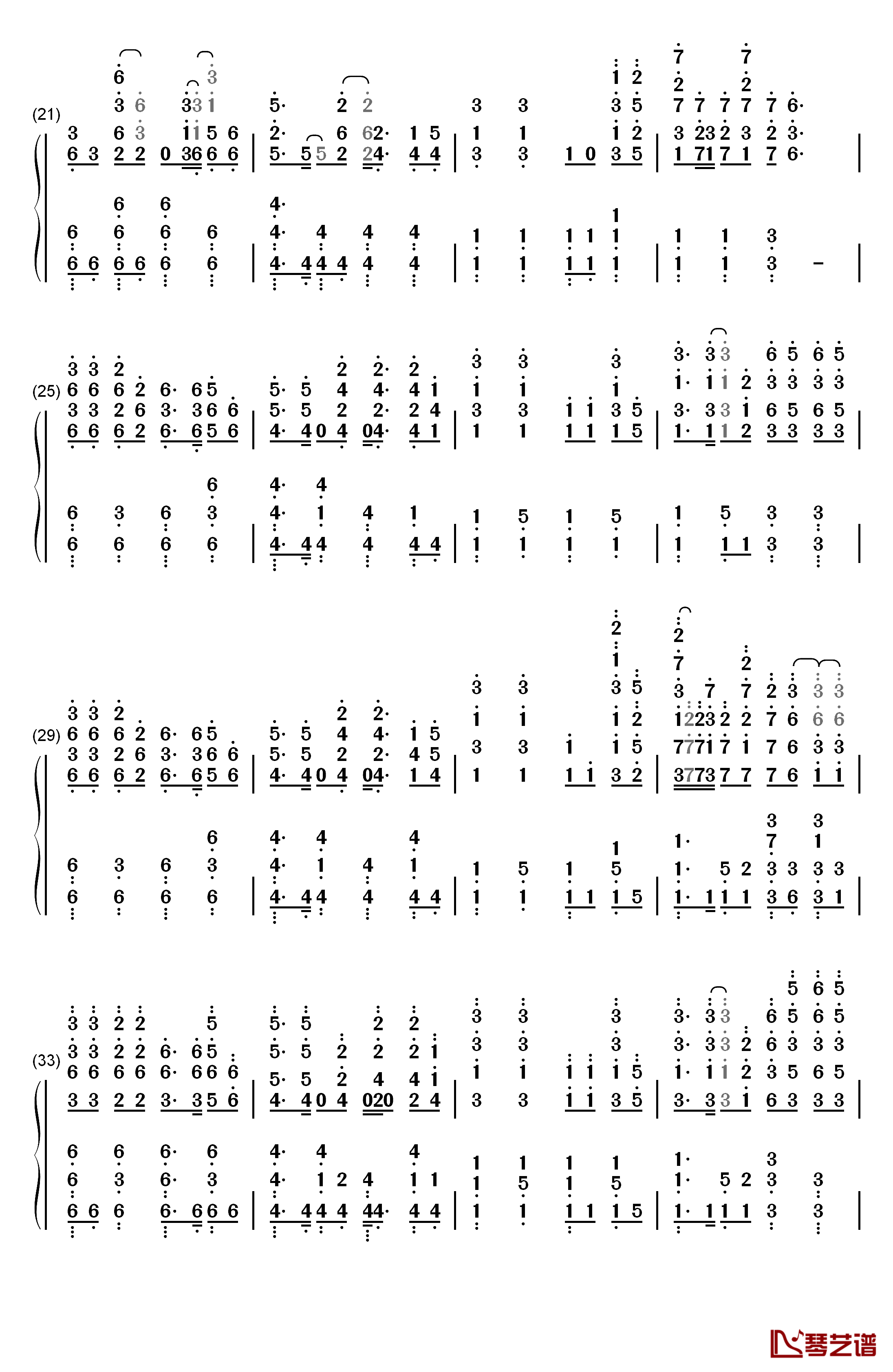 Nevada钢琴简谱-数字双手-Vicetone2