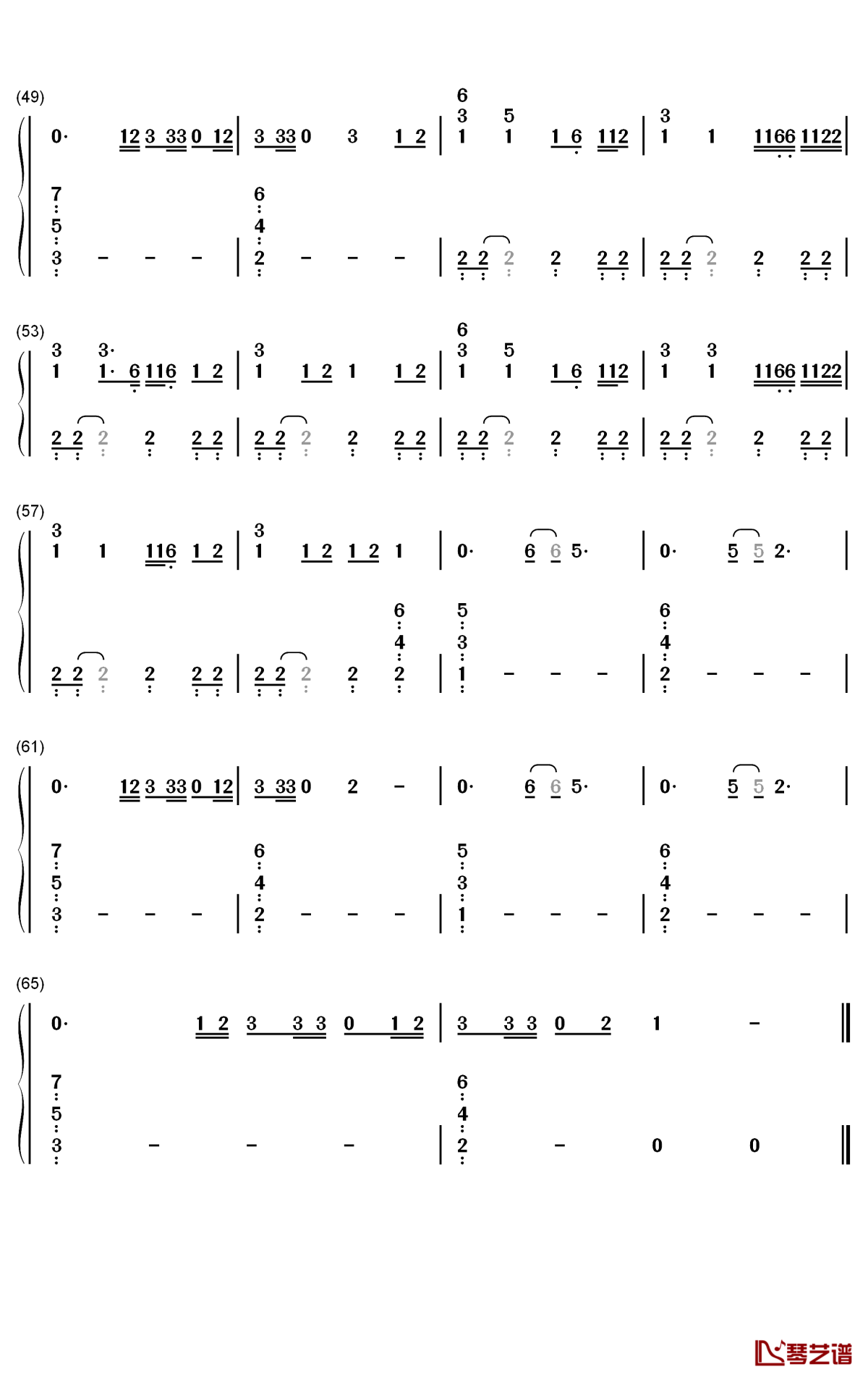 Smile钢琴简谱-数字双手-Katy Perry3