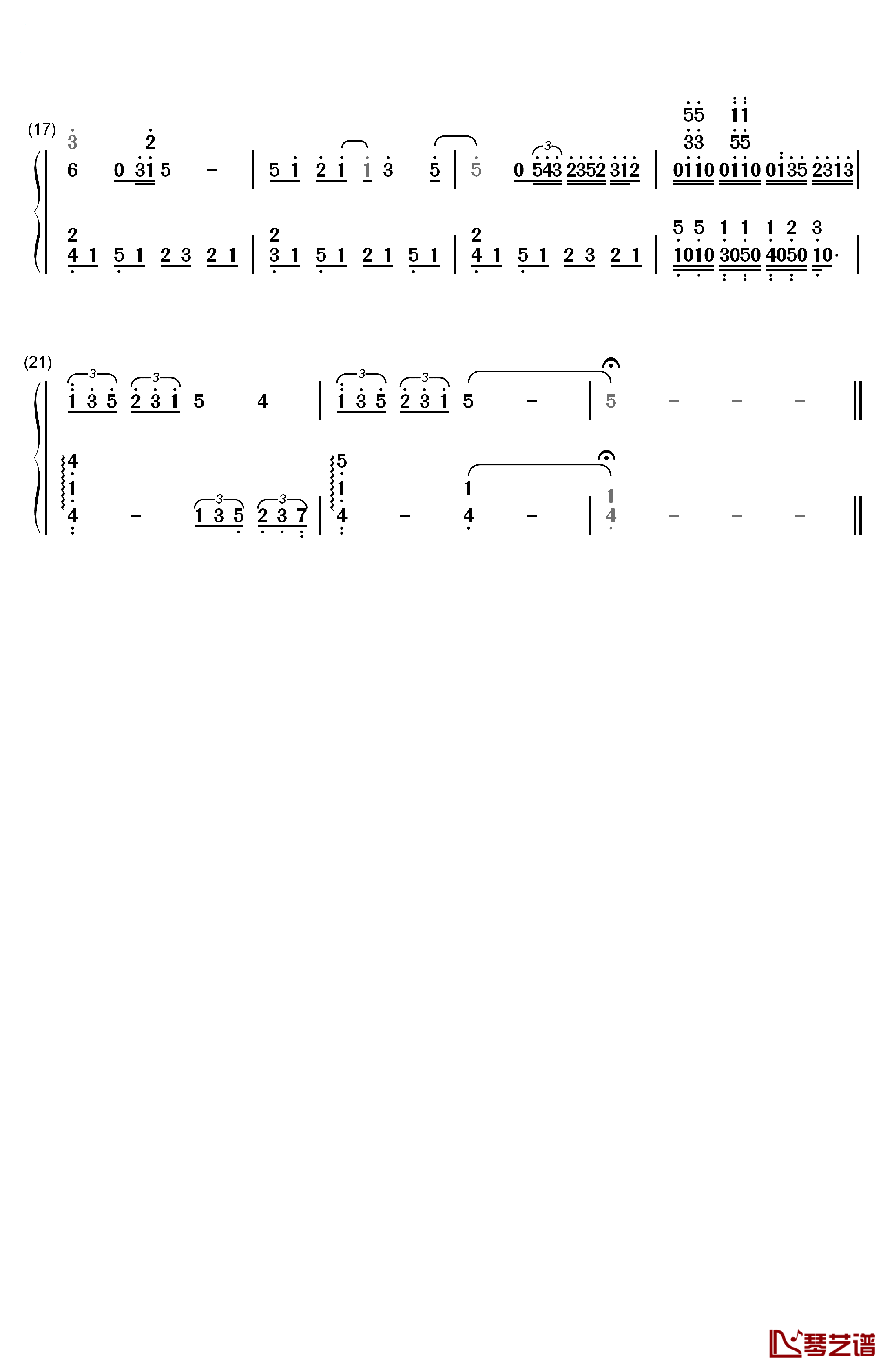 はじめての、東京钢琴简谱-数字双手-RADWIMPS2