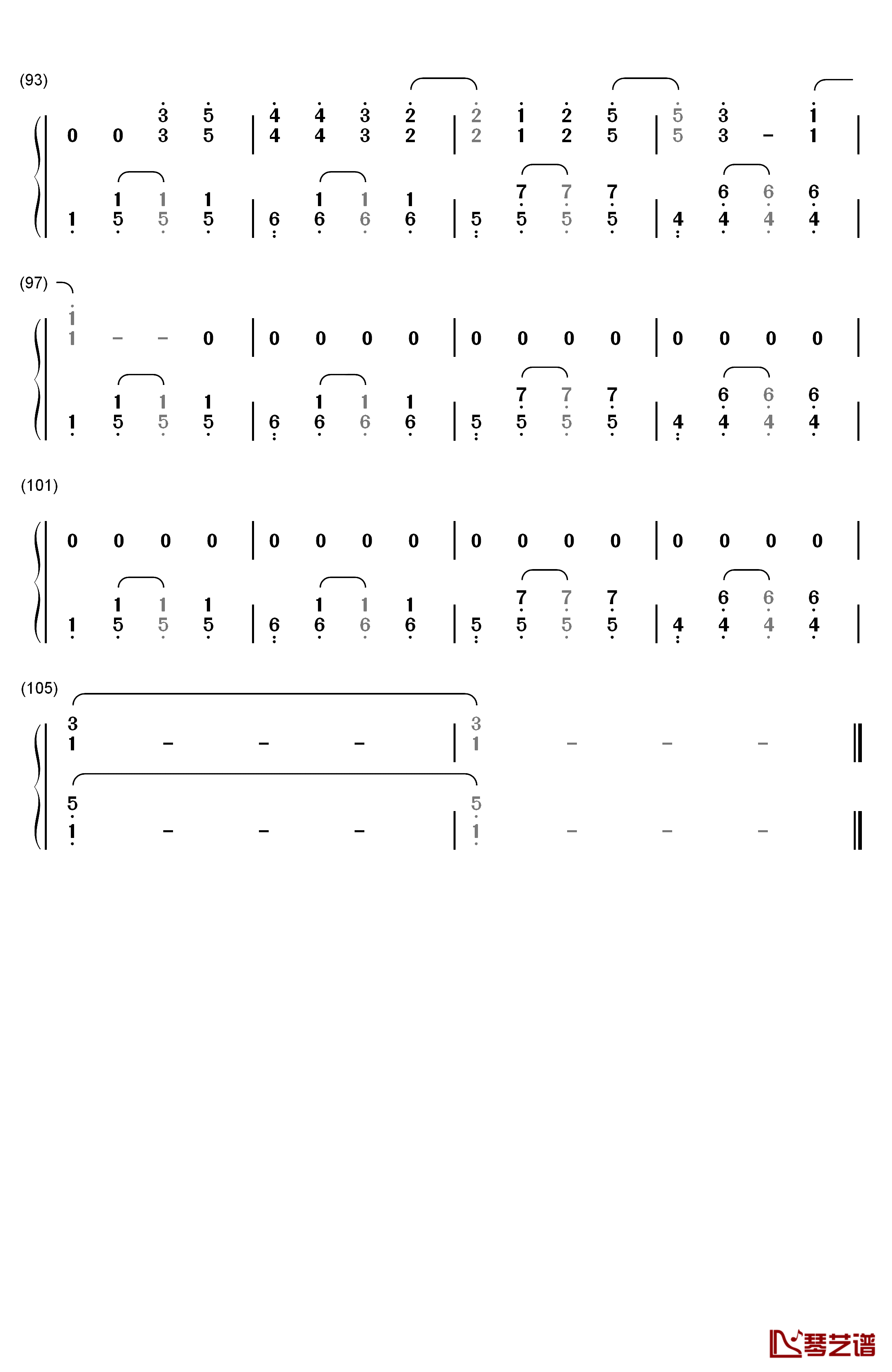 Cheerleader钢琴简谱-数字双手-OMI5