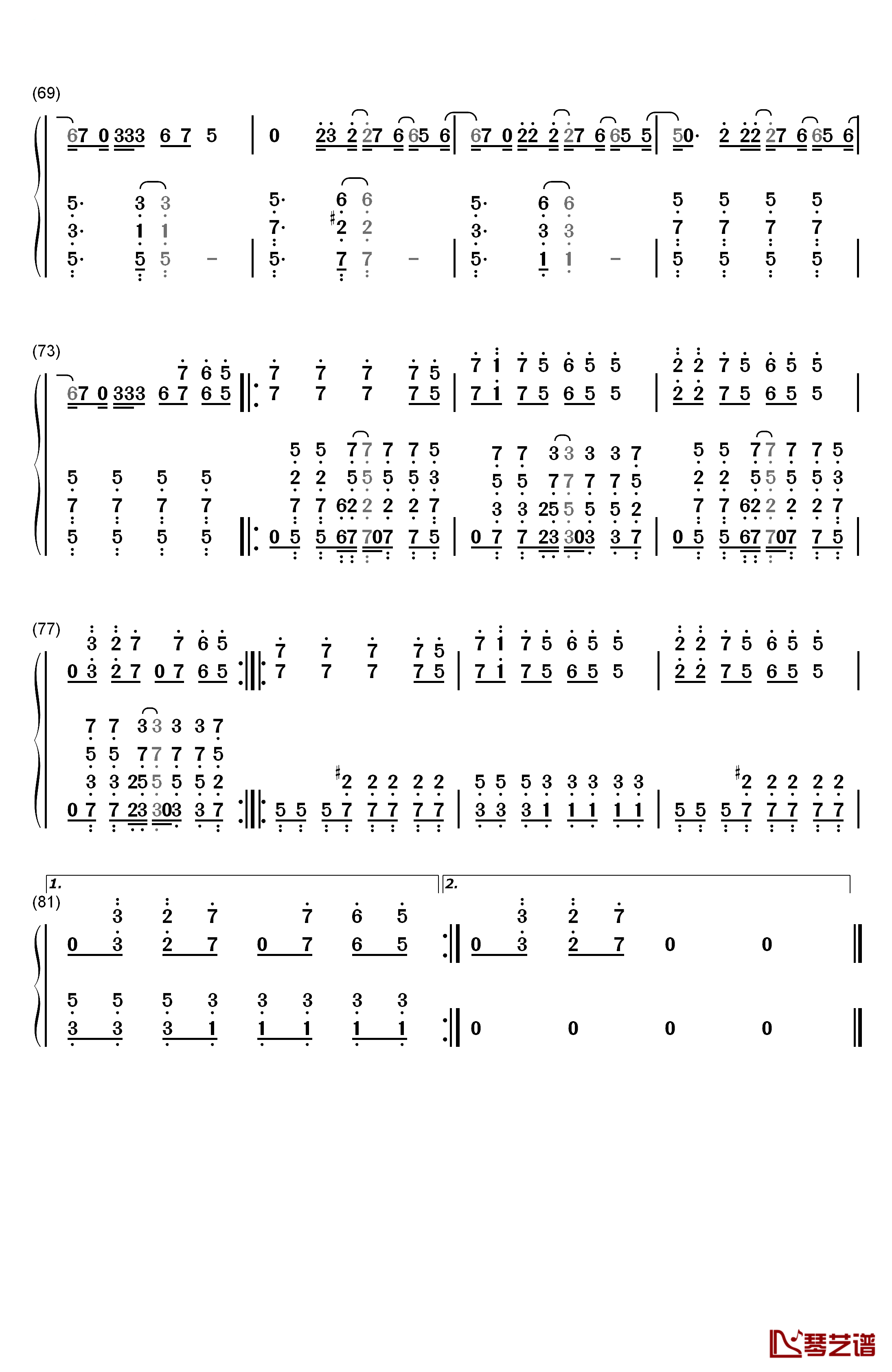 Don't Want You Back钢琴简谱-数字双手-Bakermat5