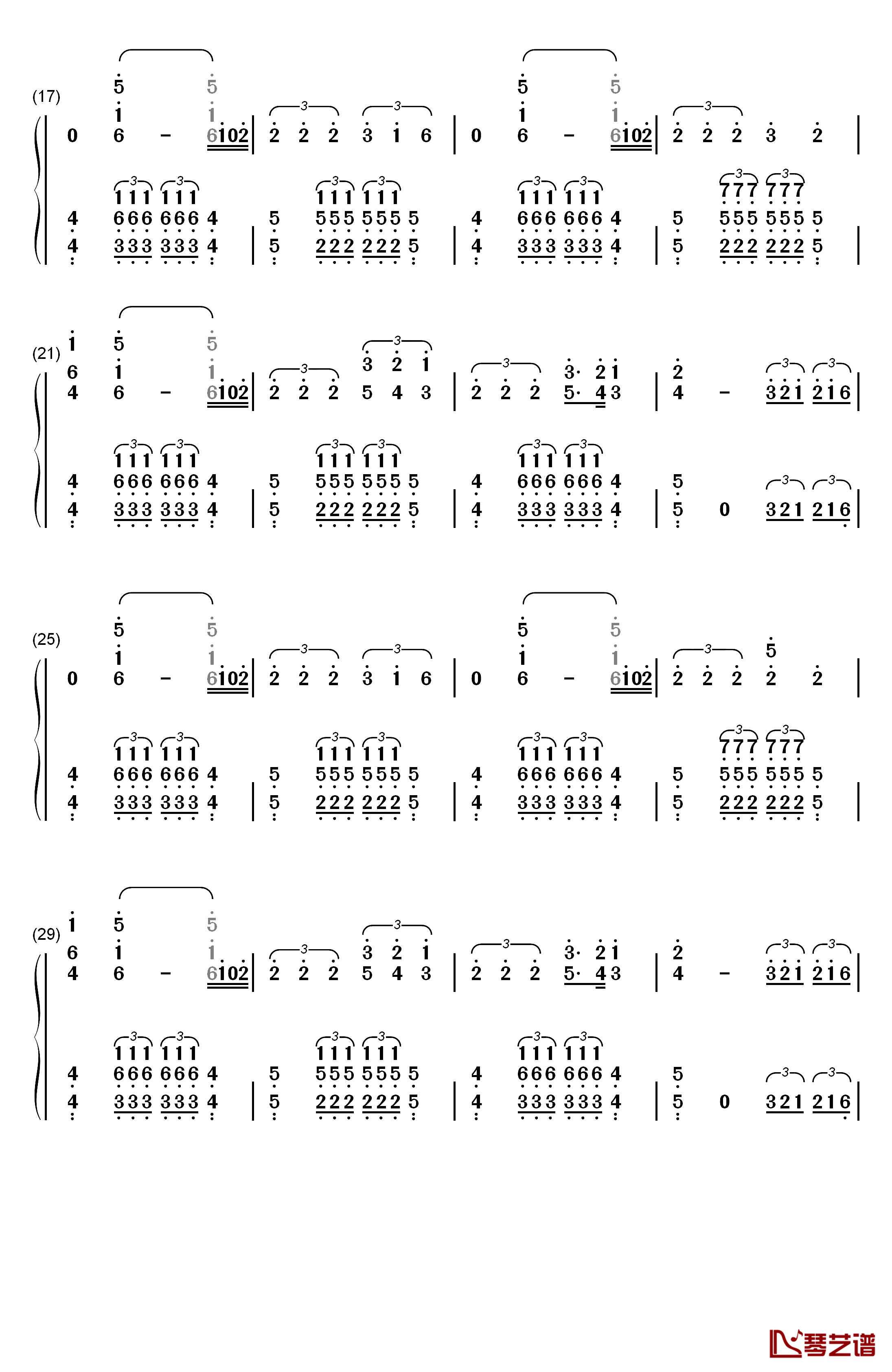 Stockholm Syndrome钢琴简谱-数字双手-One Direction2