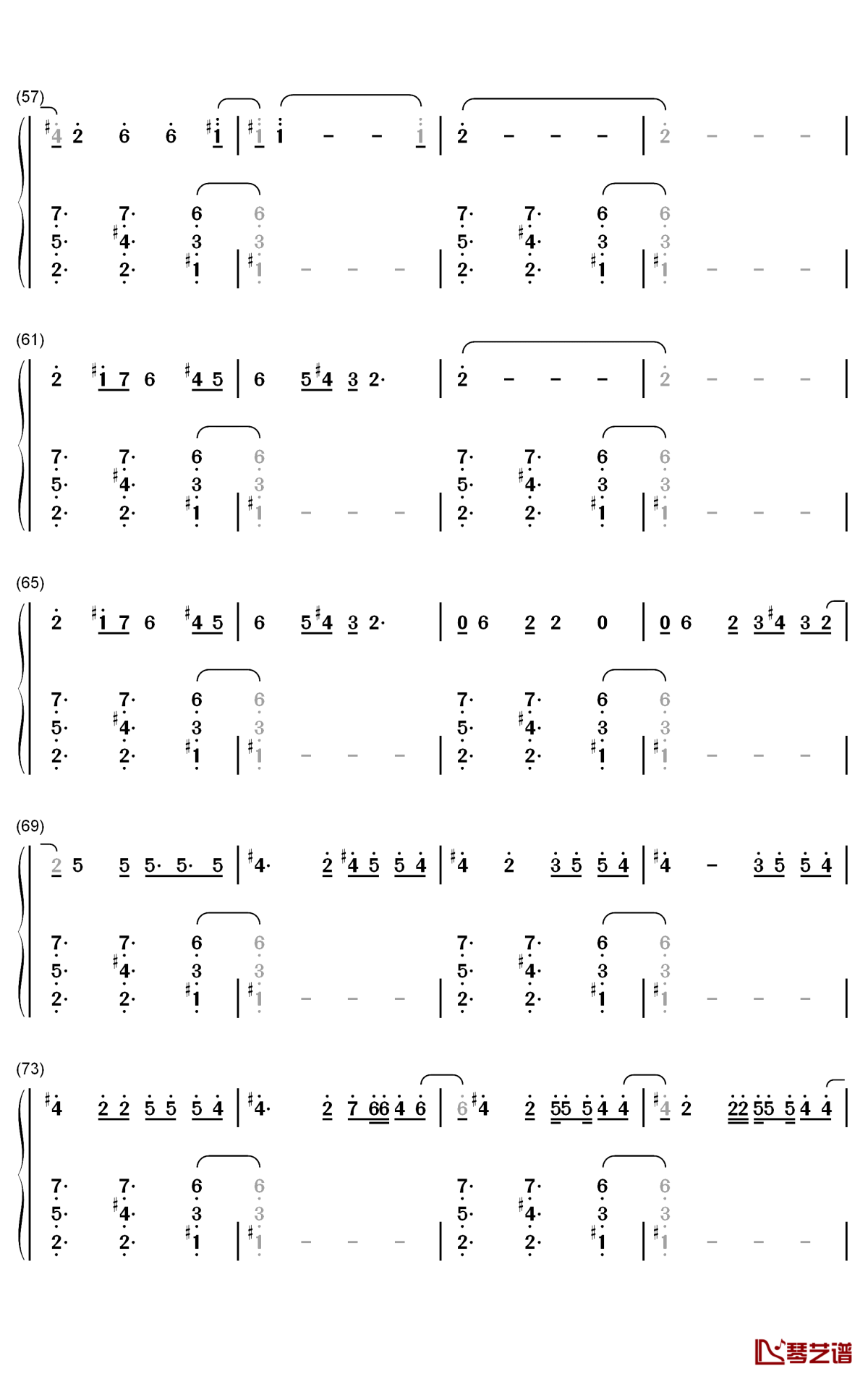 Daisies钢琴简谱-数字双手-Katy Perry4