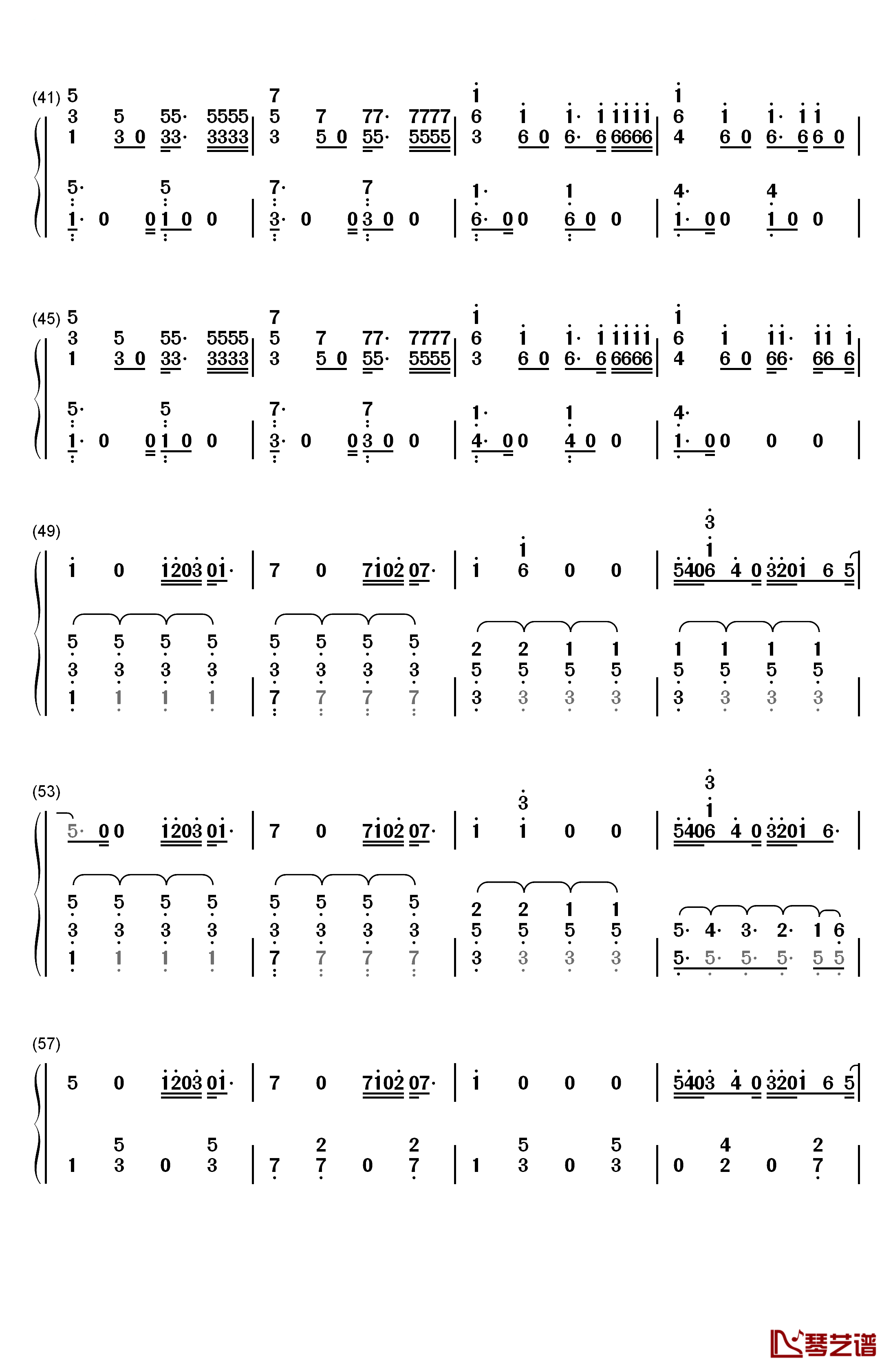 Empty钢琴简谱-数字双手-WINNER3