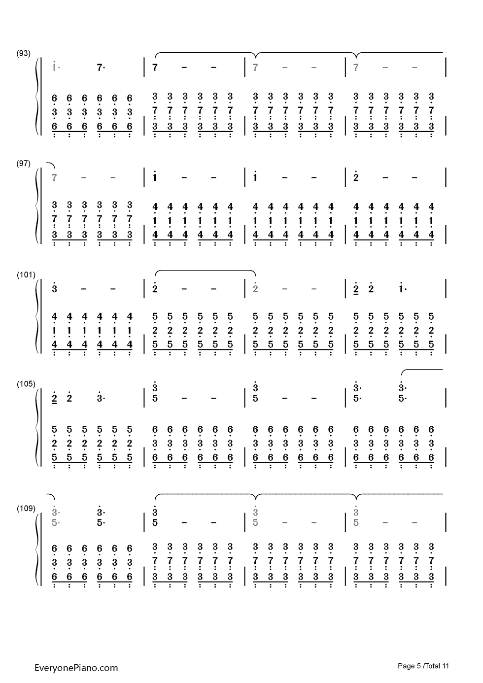 The Kill钢琴简谱-数字双手-30 Seconds to Mars5