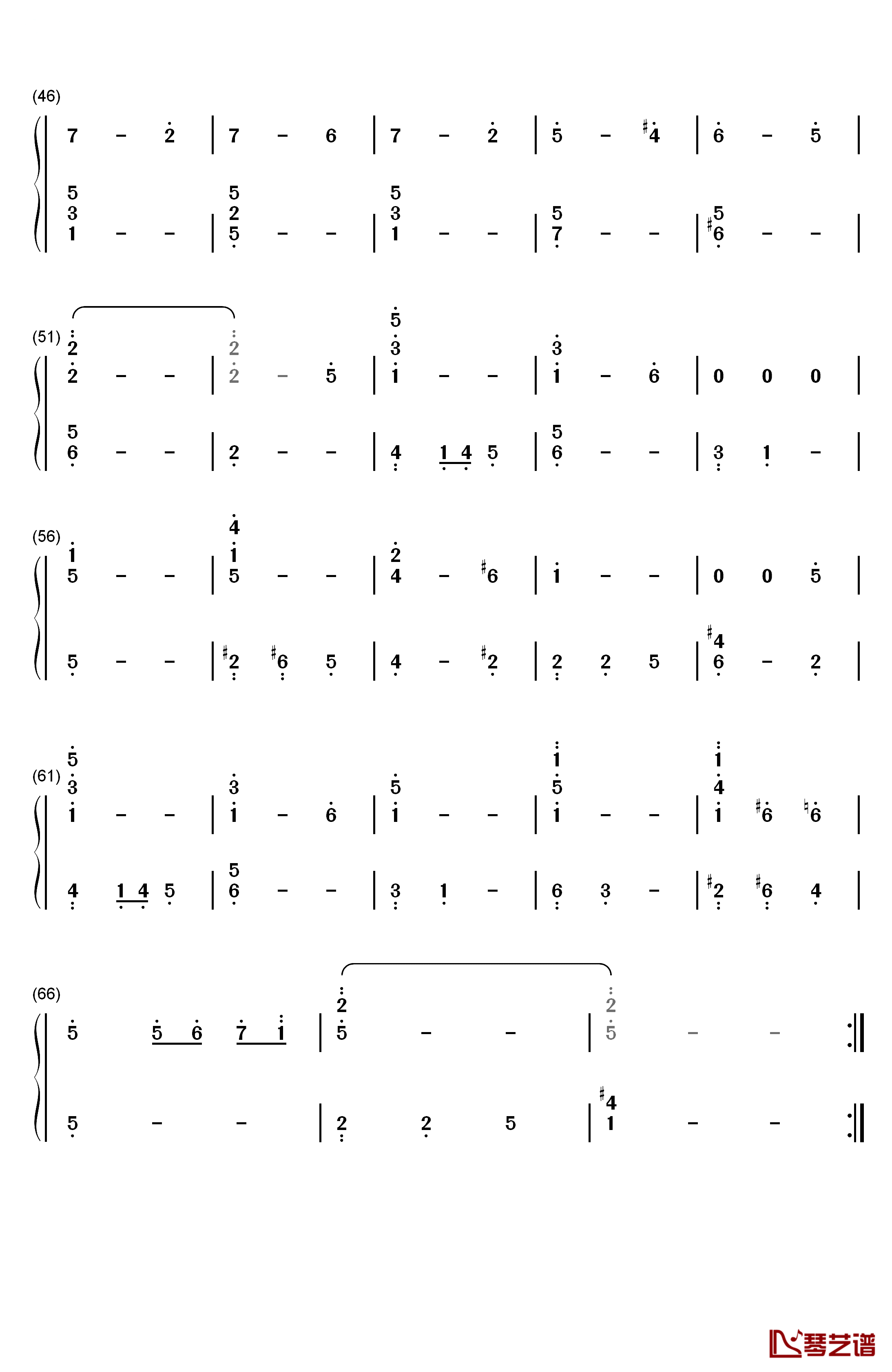 Aryll's Theme钢琴简谱-数字双手-近藤浩治3