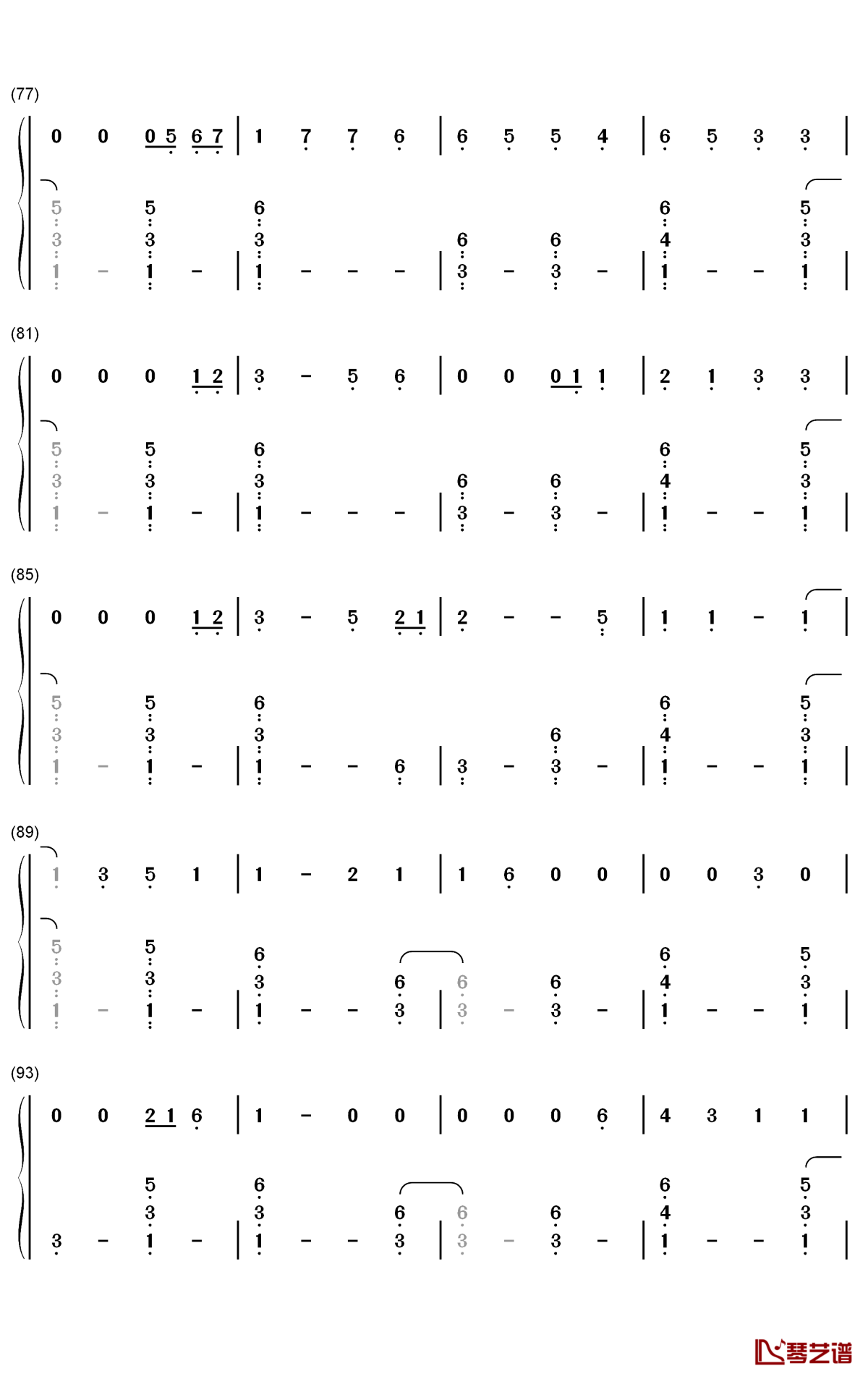 Die a Happy Man钢琴简谱-数字双手-Thomas Rhett5