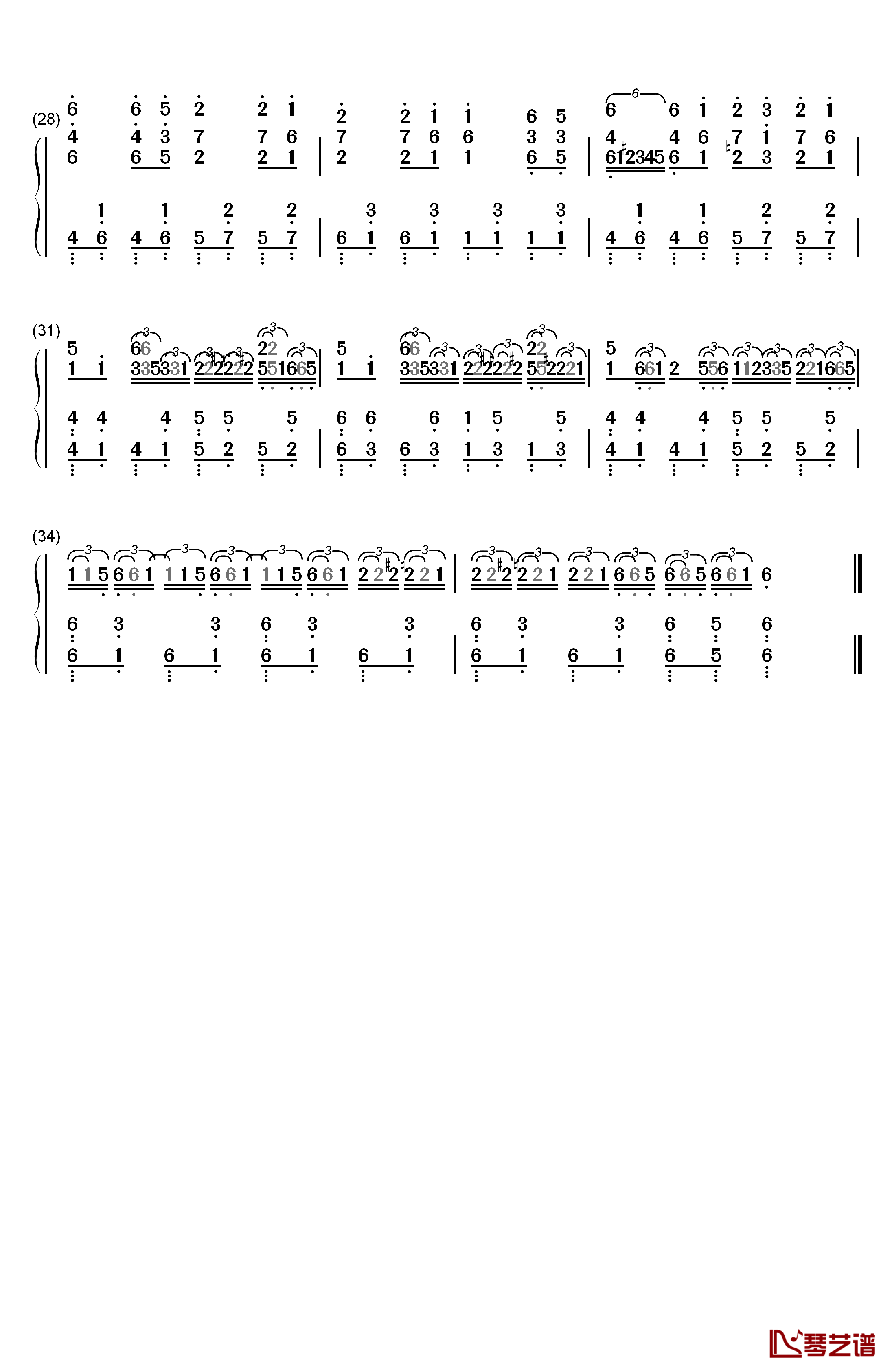 アンノウンワールド钢琴简谱-数字双手-Schrödinger's Cat コトリンゴ3