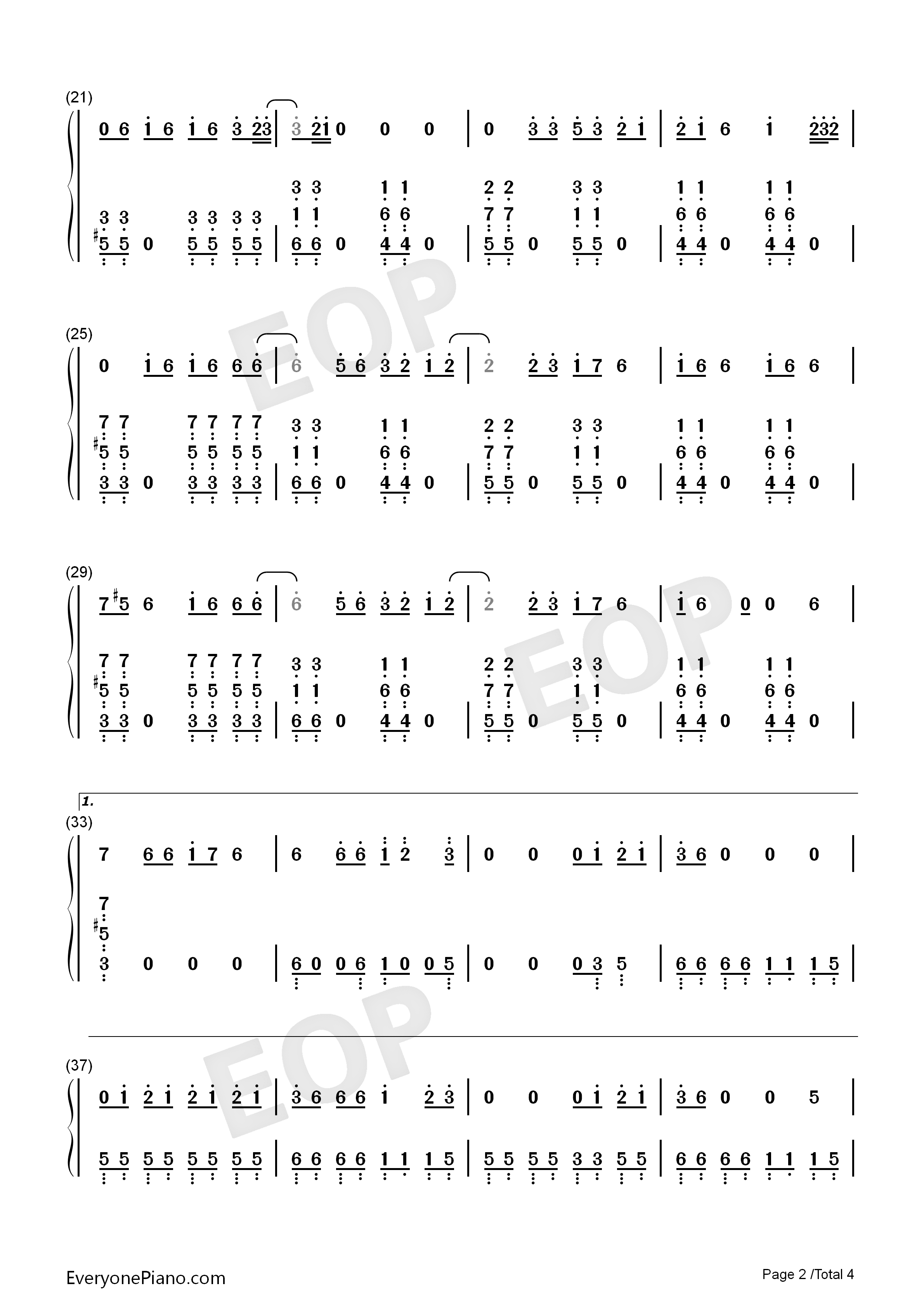 Sucker钢琴简谱-Jonas Brothers演唱2
