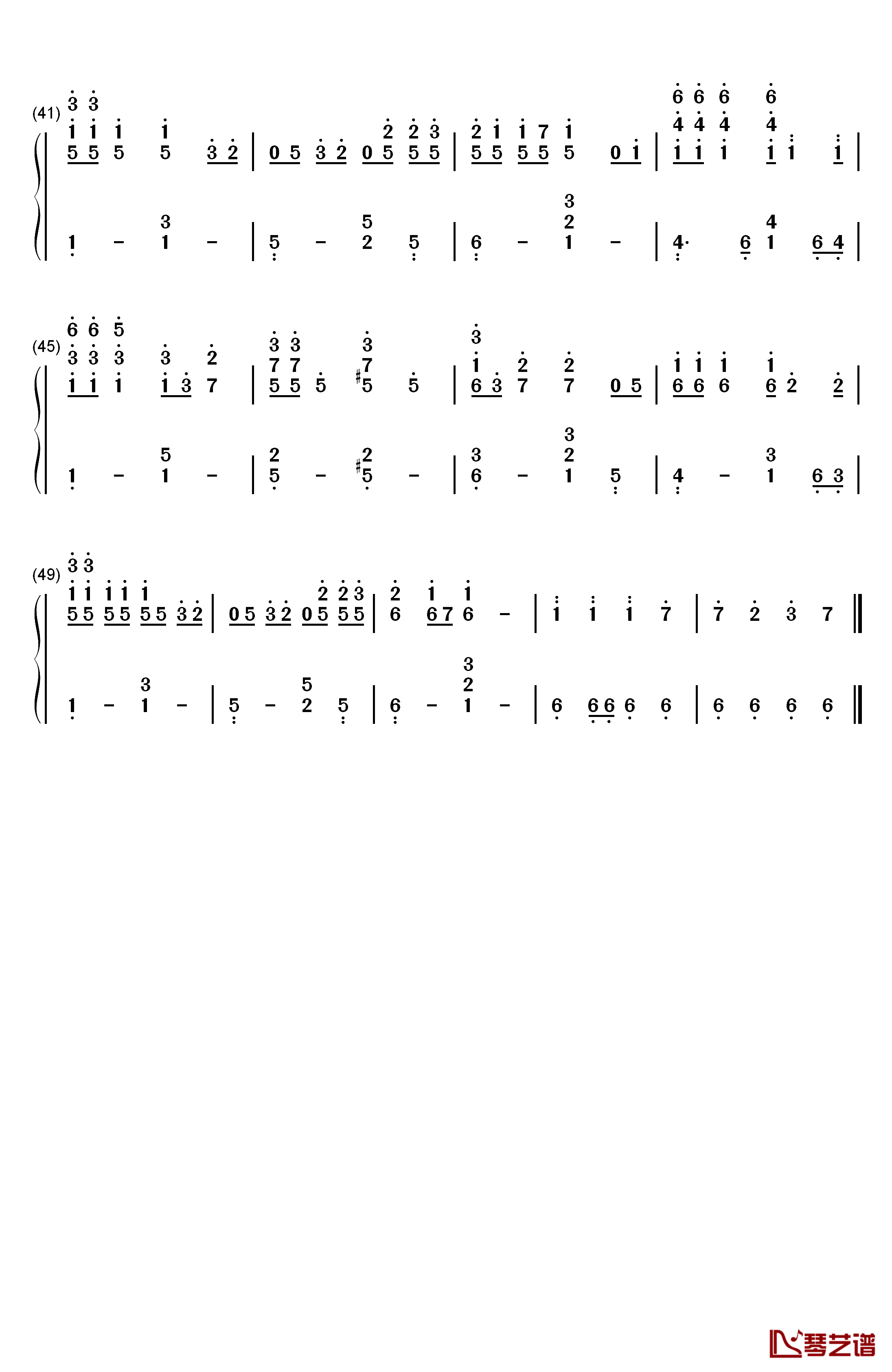 さよならごっこ钢琴简谱-数字双手-amazarashi3