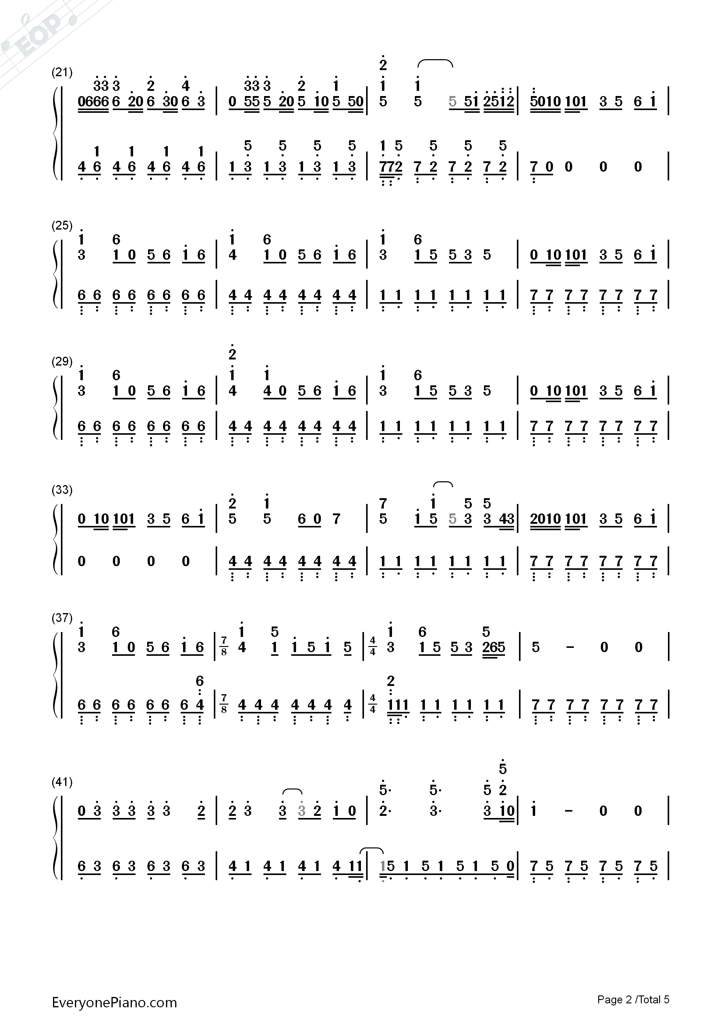 Stronger (What Doesn't Kill You)钢琴简谱-Kelly Clarkson演唱2