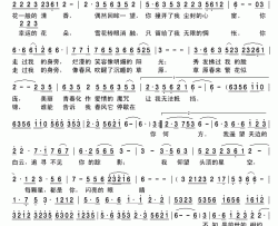 我的春天简谱-姜琬格演唱-谱友古弓记谱上传制作曲谱