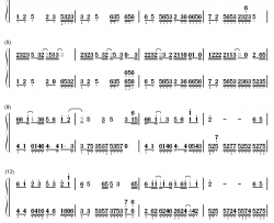 第三十八年夏至钢琴简谱-数字双手-河图