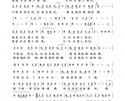 黄土高坡通俗歌曲100首简谱