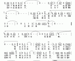 家乡的明月边关的雪简谱-王宏伟演唱