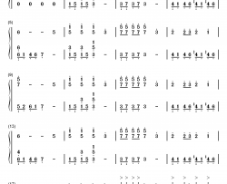 问候歌钢琴简谱-数字双手-罗志祥