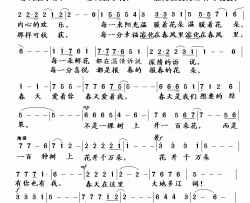 花开千万朵简谱-谭晶演唱